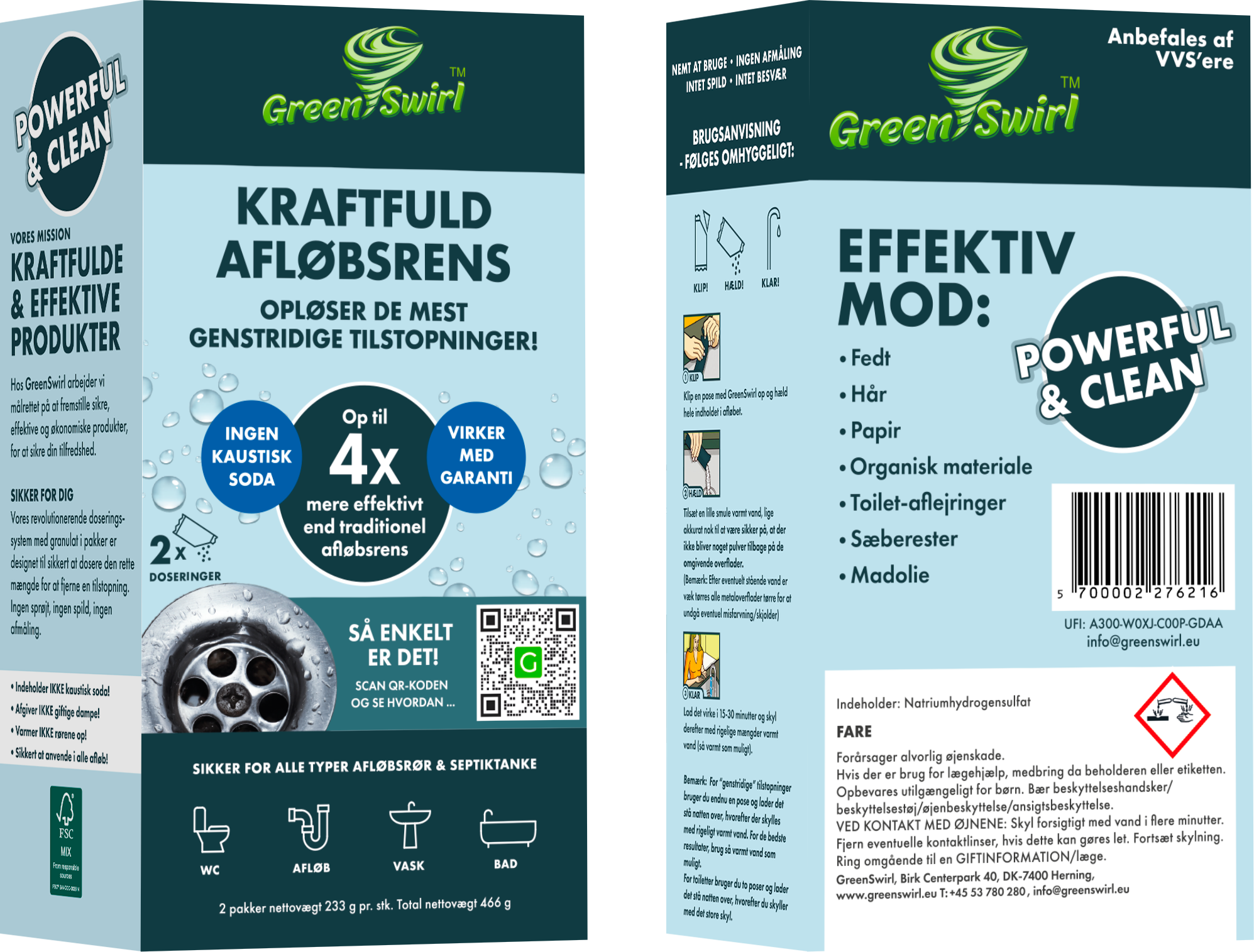 GREENSWIRL KRAFTFULD AFLØBSRENS
