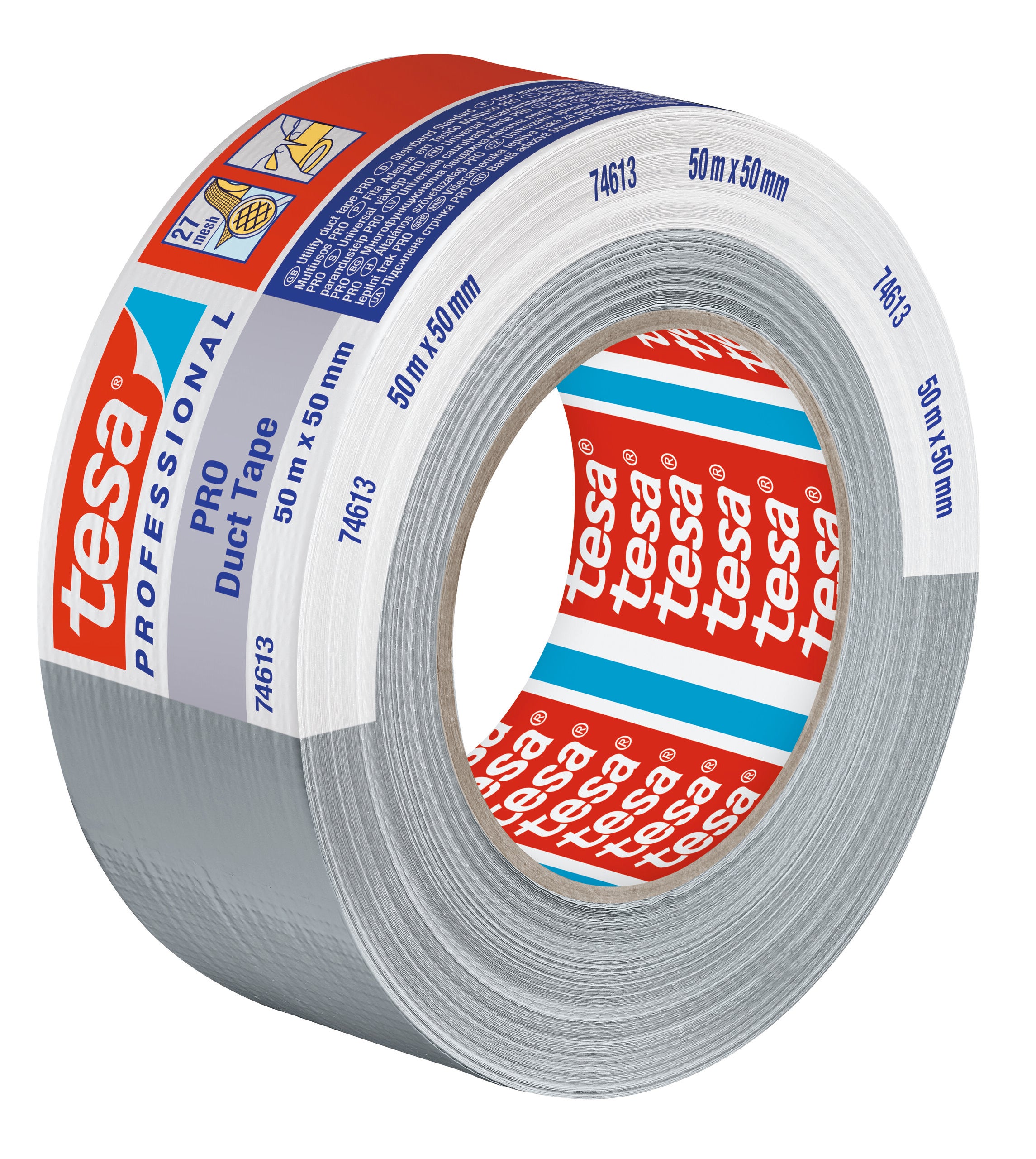 LÆRREDSTAPE PRO GRÅ 74613 50MX50MM