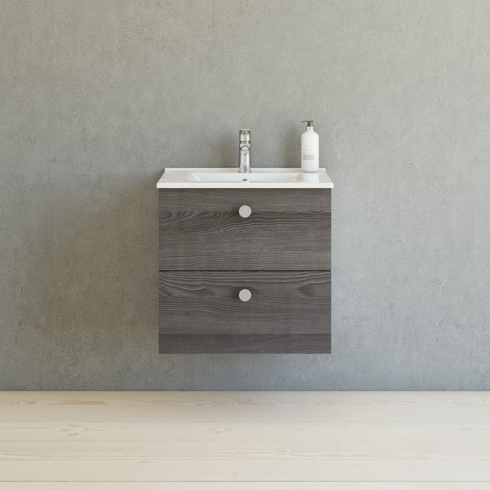 Greb Button inox look Ø:42mm