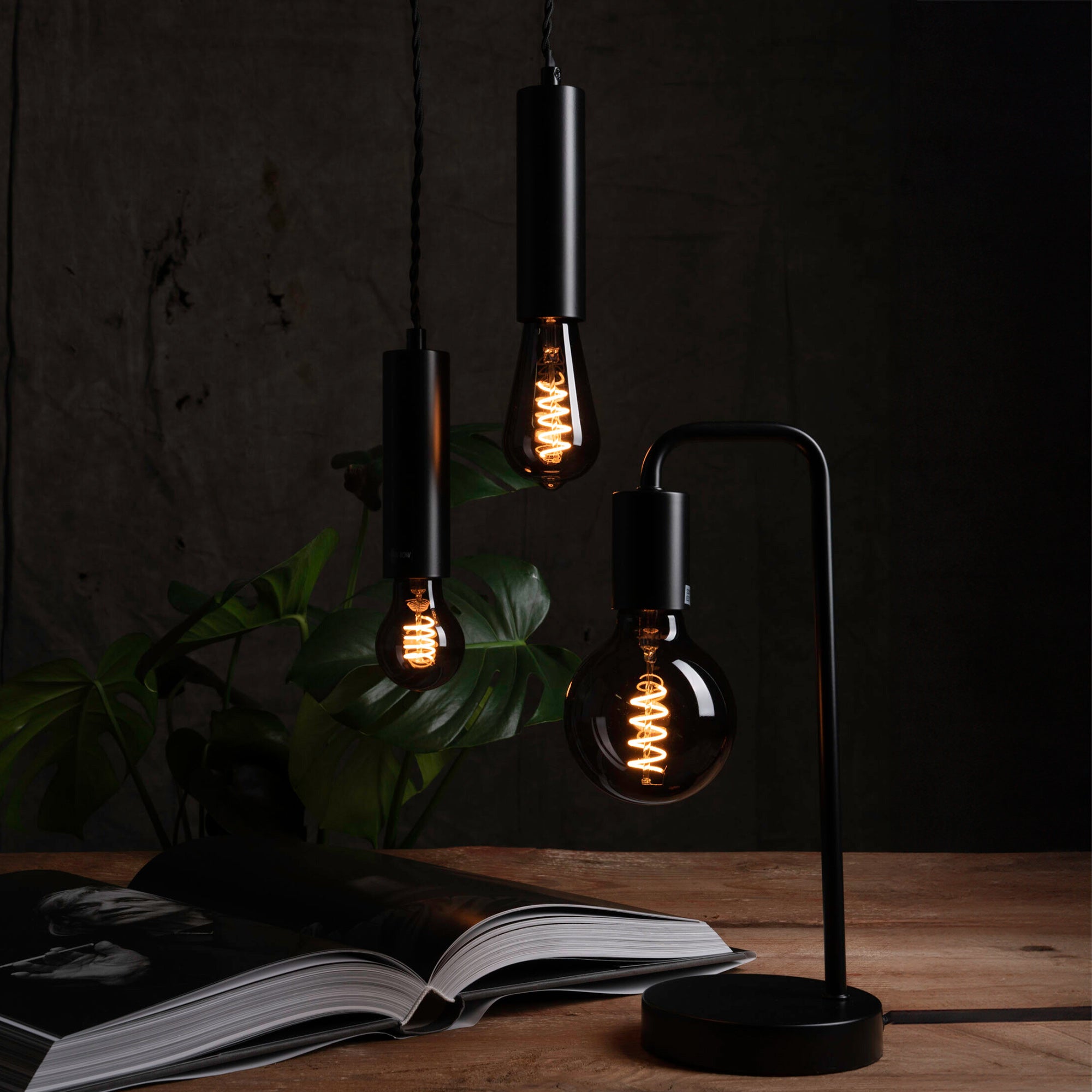 Nero globe Ø125 mm 3 trin dæmpbar E27 4W 2200K