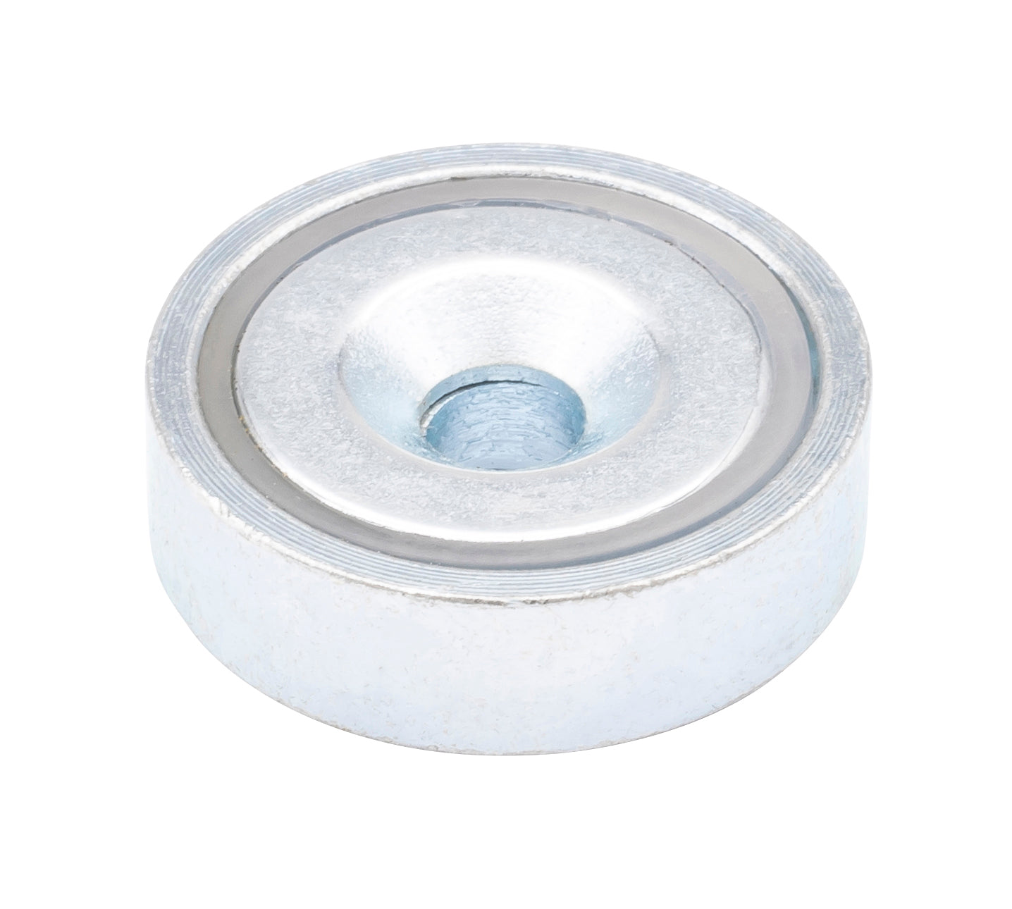 Neodymium pottemagnet Ø20 x 6,0 mm, skruehul Ø4,5 mm
