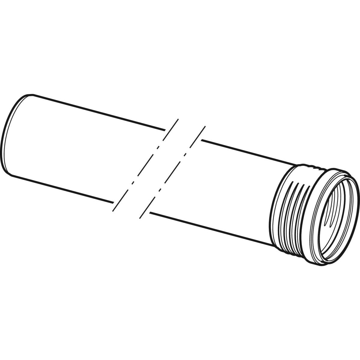 Geberit Silent PP rør Ø110 x 150 mm, 1 muffe