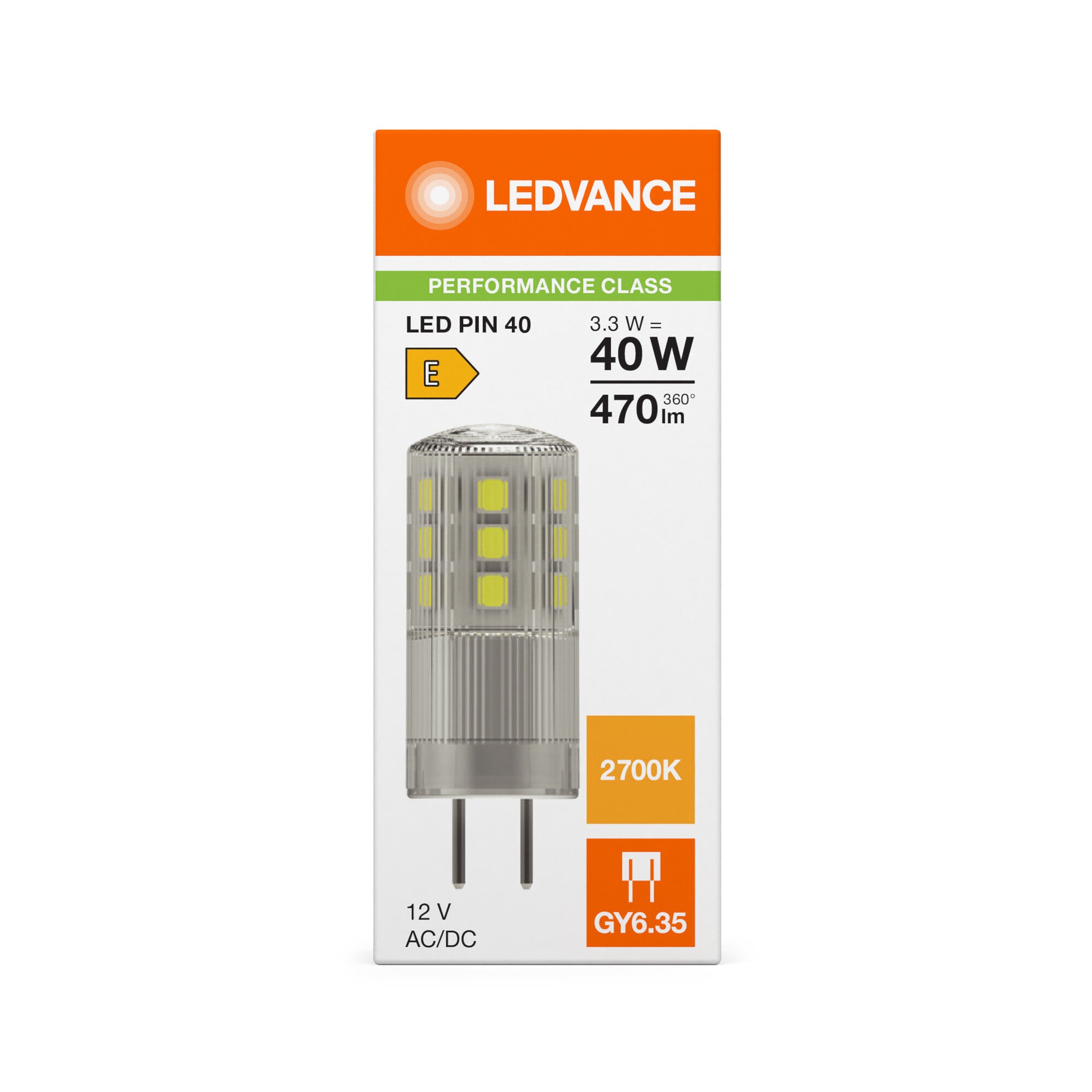 LED PIN KLAR 4W/827 (40W) GY6,35