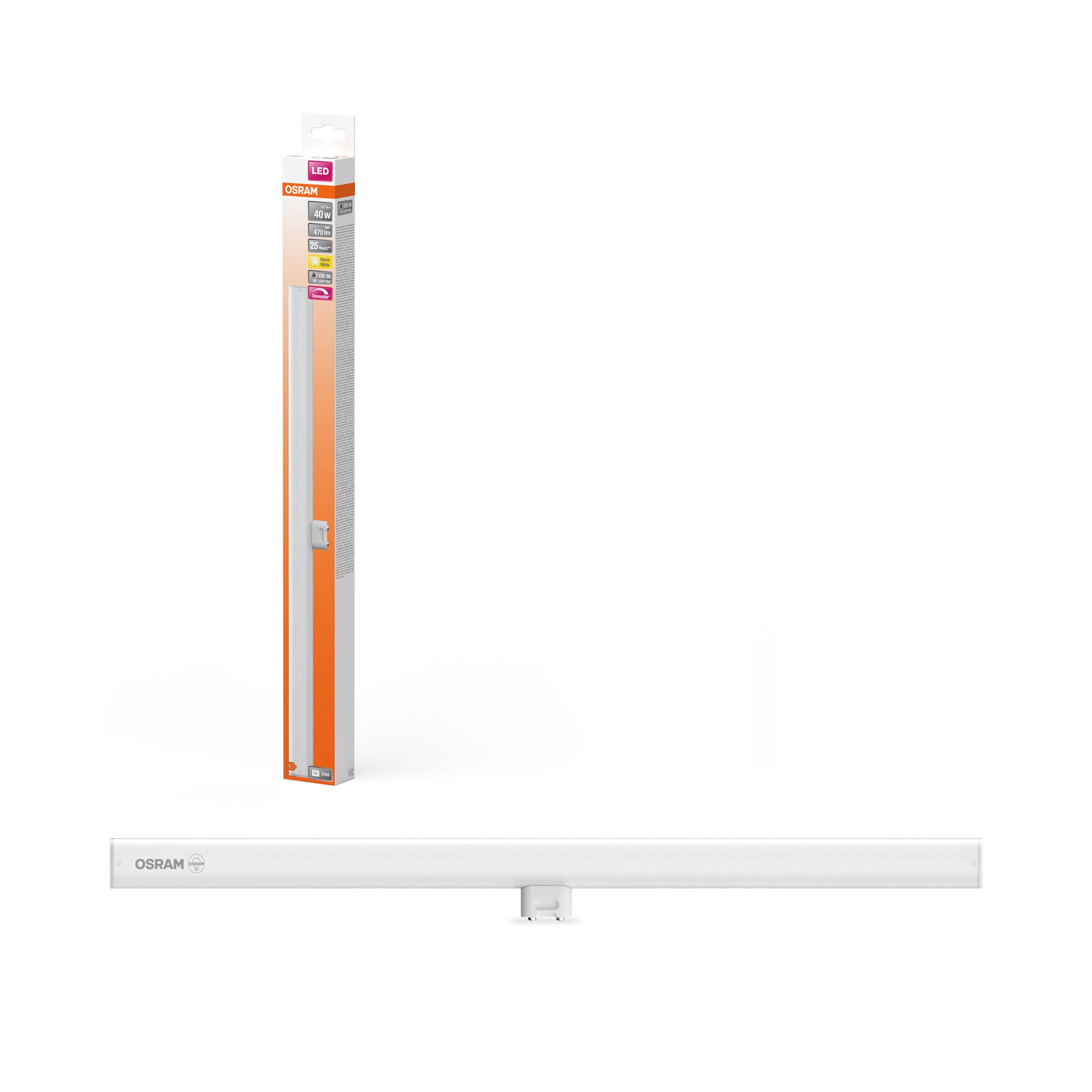 LEDINESTRA MAT 4,9W/827 (40W) S14D DIM