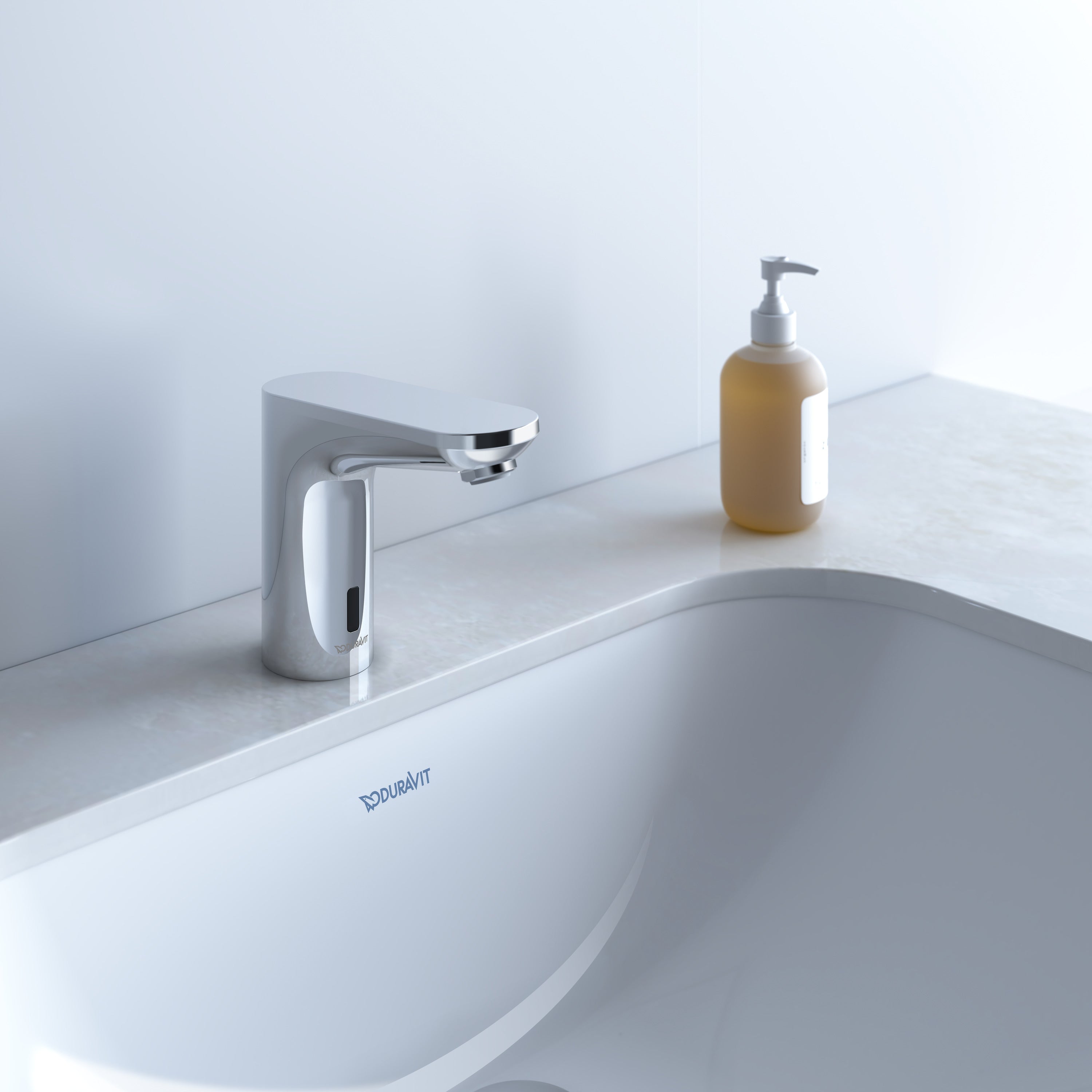 Duravit Sensor 1 elektronisk armatur, batteridrift, Krom