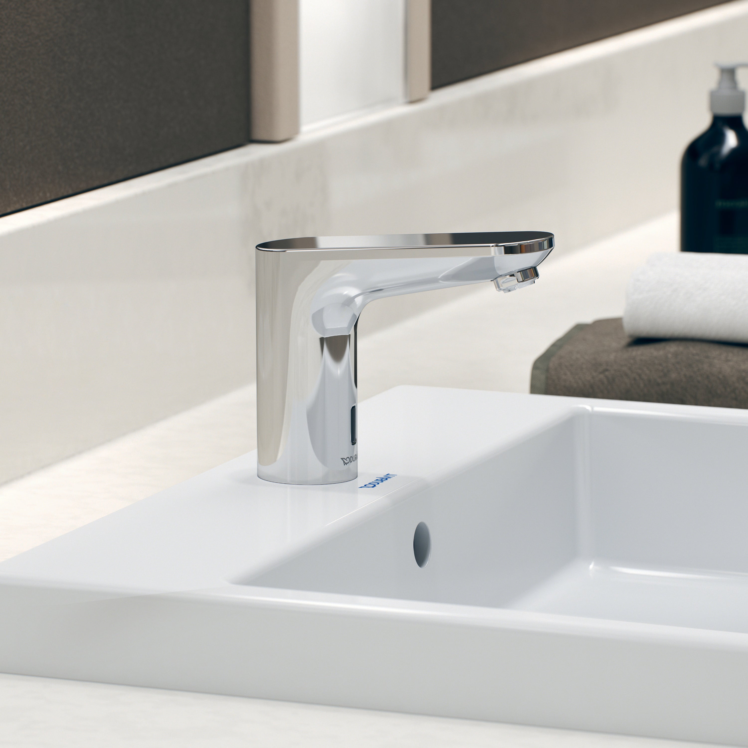 Duravit Sensor 1 elektronisk armatur, batteridrift, Krom