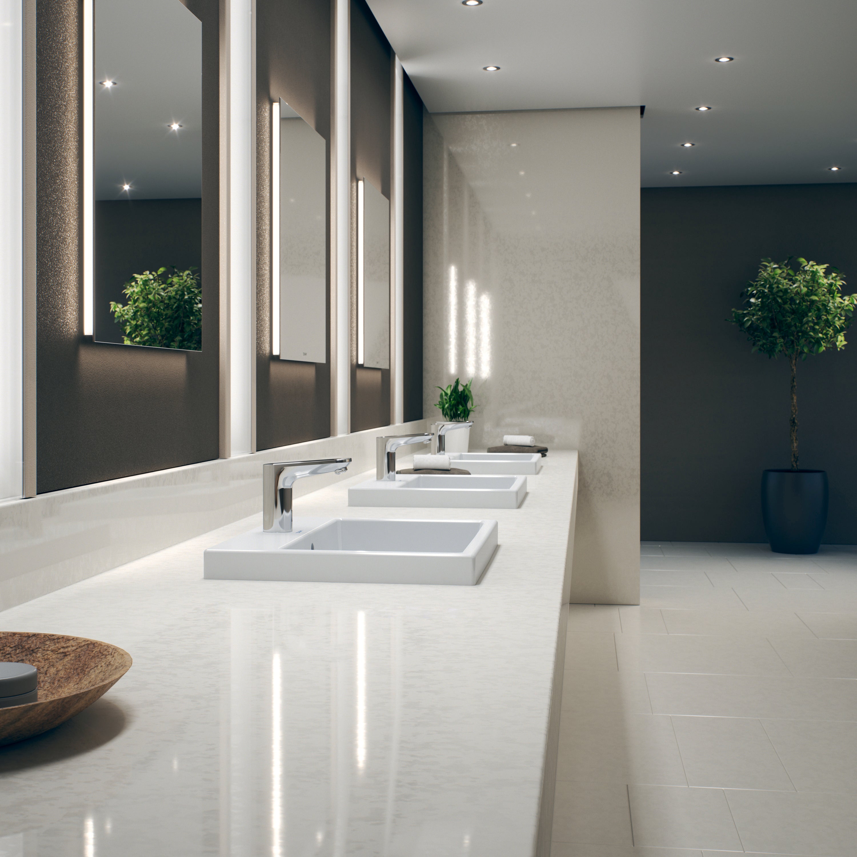 Duravit Sensor 1 elektronisk armatur, batteridrift, Krom