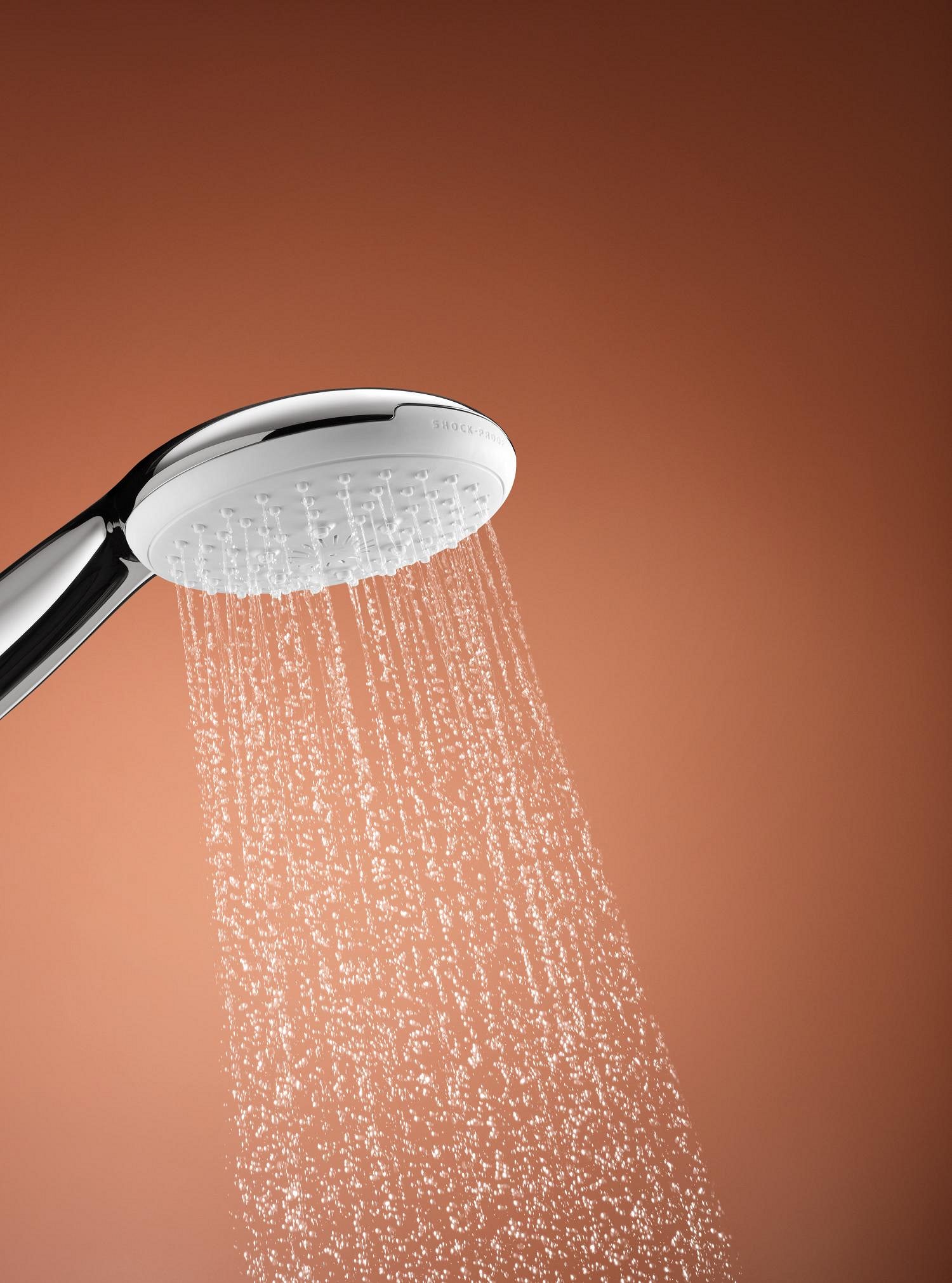 Grohe Tempesta 110 brusersæt med fast holder, 3 sprays, Chrome, 1500mm, 7,4L/min