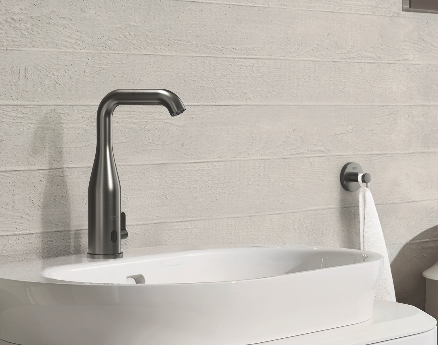 Grohe Essentials Håndklædekrog, børstet hard graphite