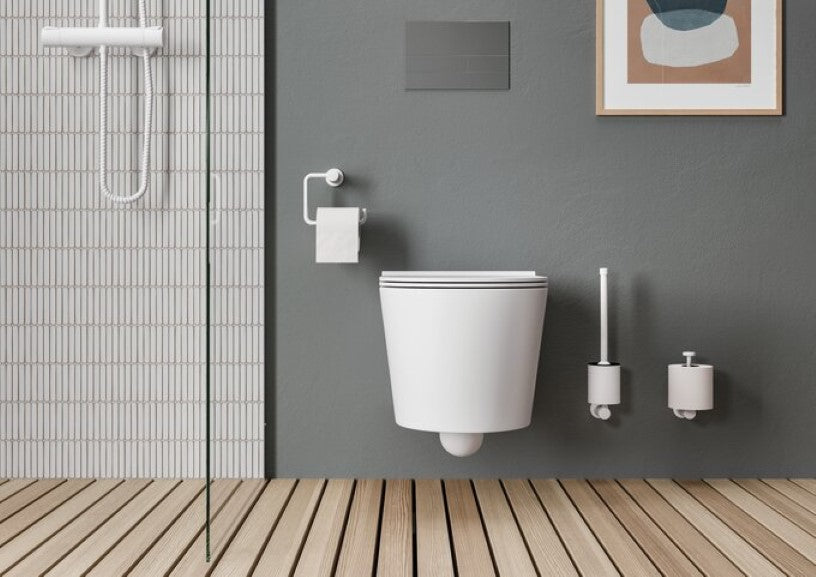Damxia Væghængt Toiletbørste Mathvid