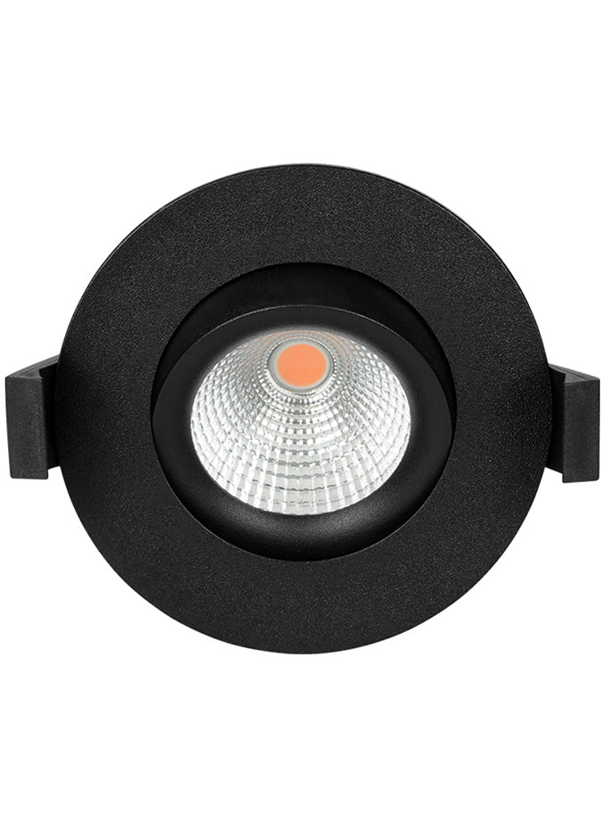 HiluX D8 Tilt360 - Full Spectrum LED Indbygningsspot - Ra97 - 3000K - Sort