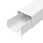 Enstal montagekanal 60x80mm til varmepumpe, 2 meter, hvid
