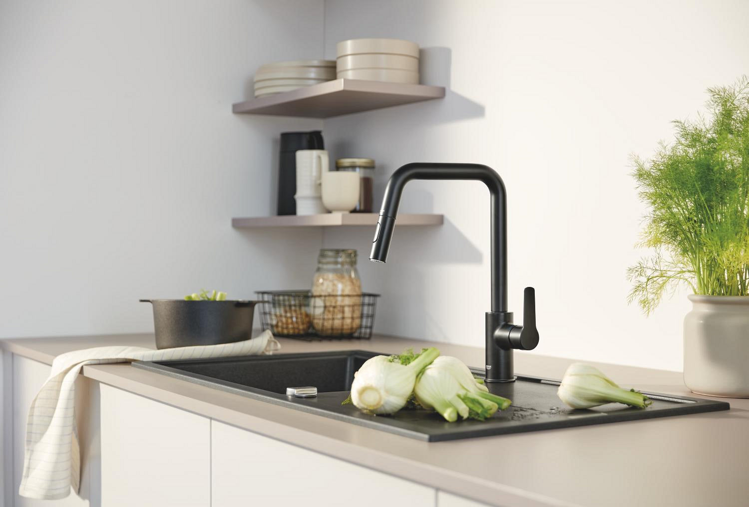 Grohe Quickfix Start Køkken u-tud udtræk dual spray