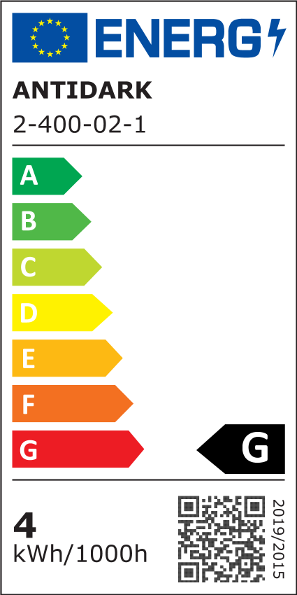 ANTIDARK Flex Wall LED , Sengelampe, hvid