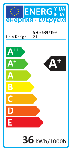 LED Plafond "UNIVERSAL" 3 step Ø43 36W IP44, Sort