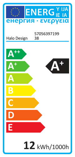 LED Plafond "UNIVERSAL" 3 step Ø28 12W IP44, Sort