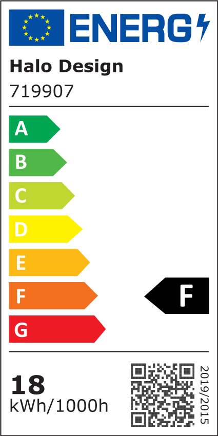 LED Plafond Universal 3 step Ø33 18W IP44, Sort