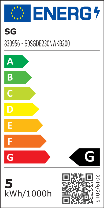 METRO OP/NED 2X4,5W LED SORT 230V