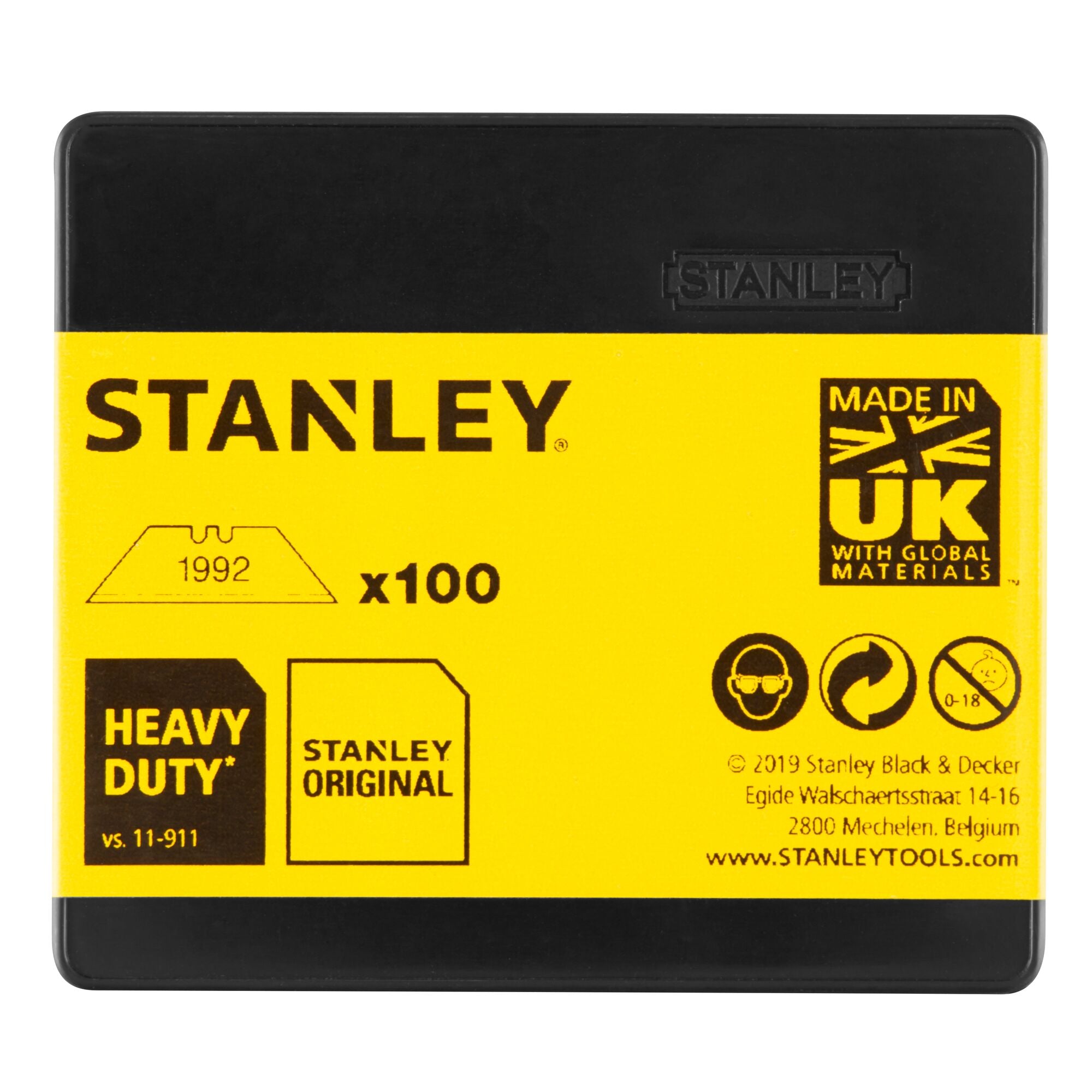 STANLEY® knivblad 1992, trapez, 100 stk.