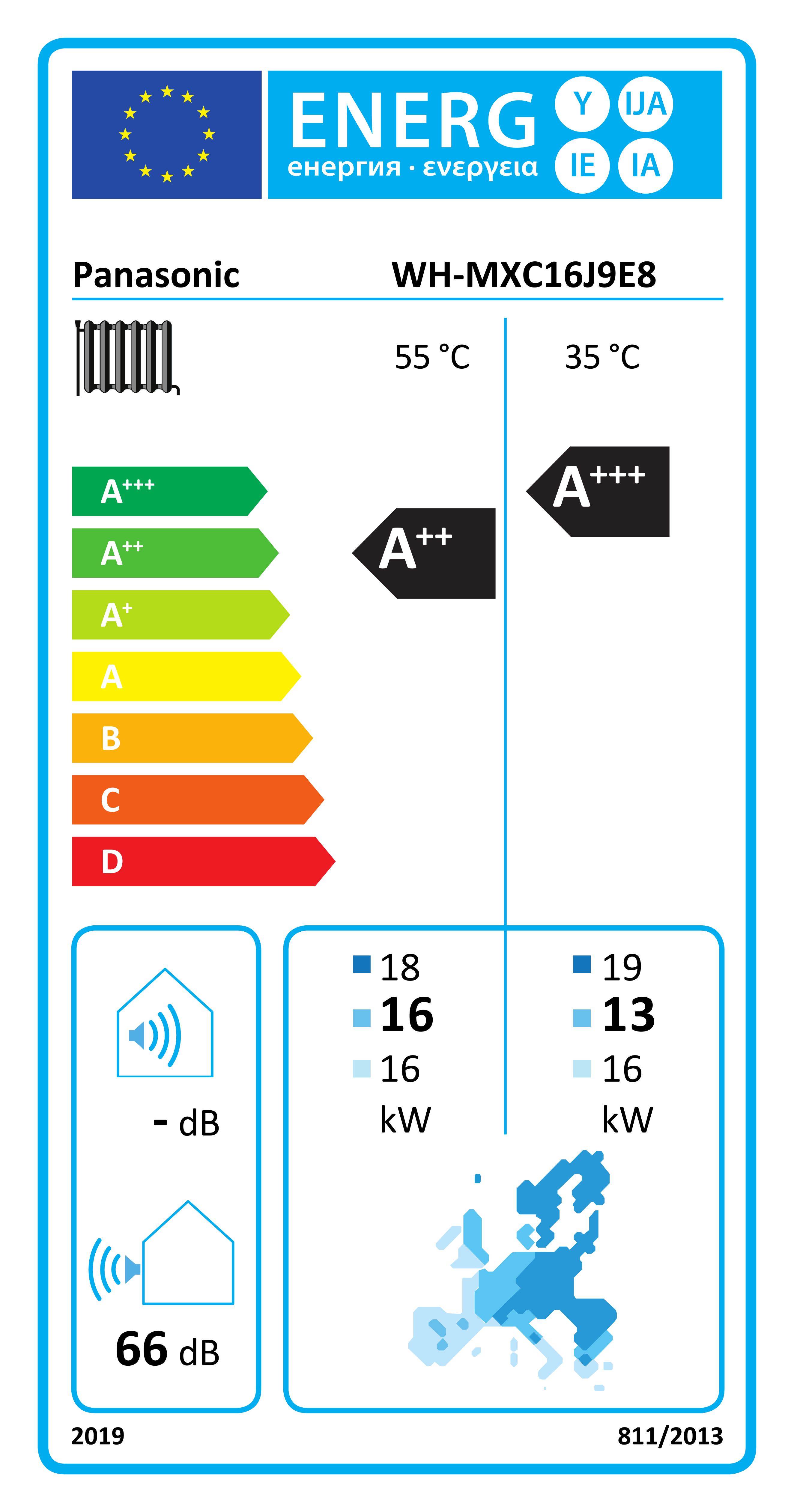 Panasonic WH-MXC16J9E8 L/V monoblok T-CAP, 16 KW