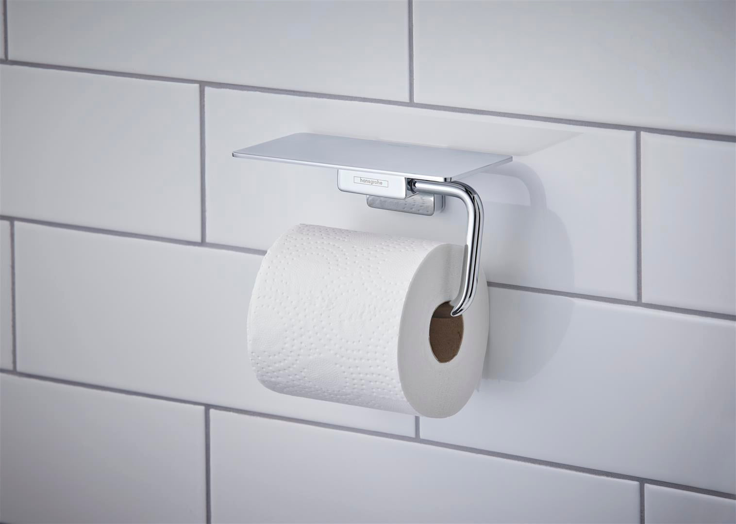 Hansgrohe AddStoris toiletpapirholder m/hylde, krom