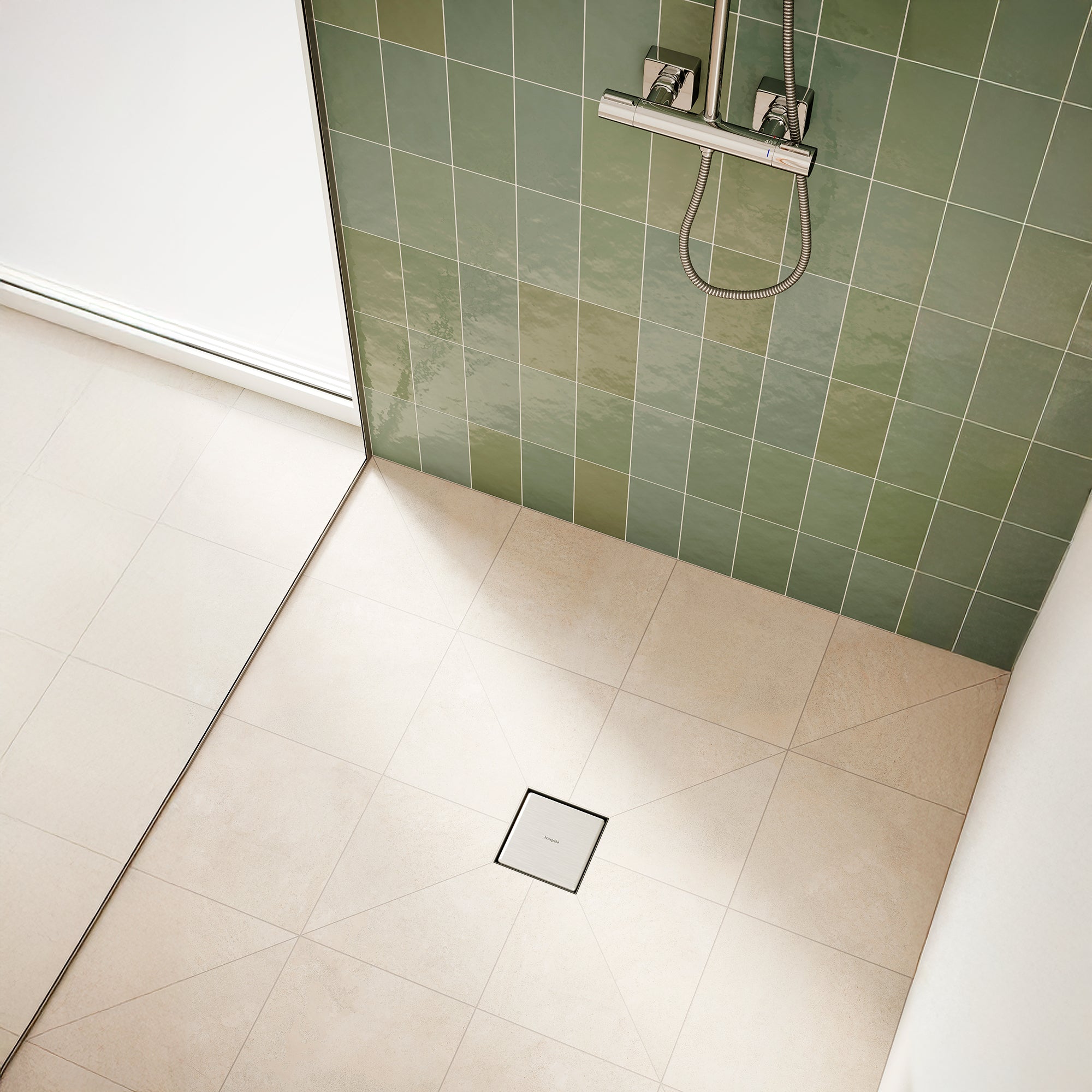 HANSGROHE RainDrain Point HG RainDr. Point Vend.Kv.afl.150x150 B