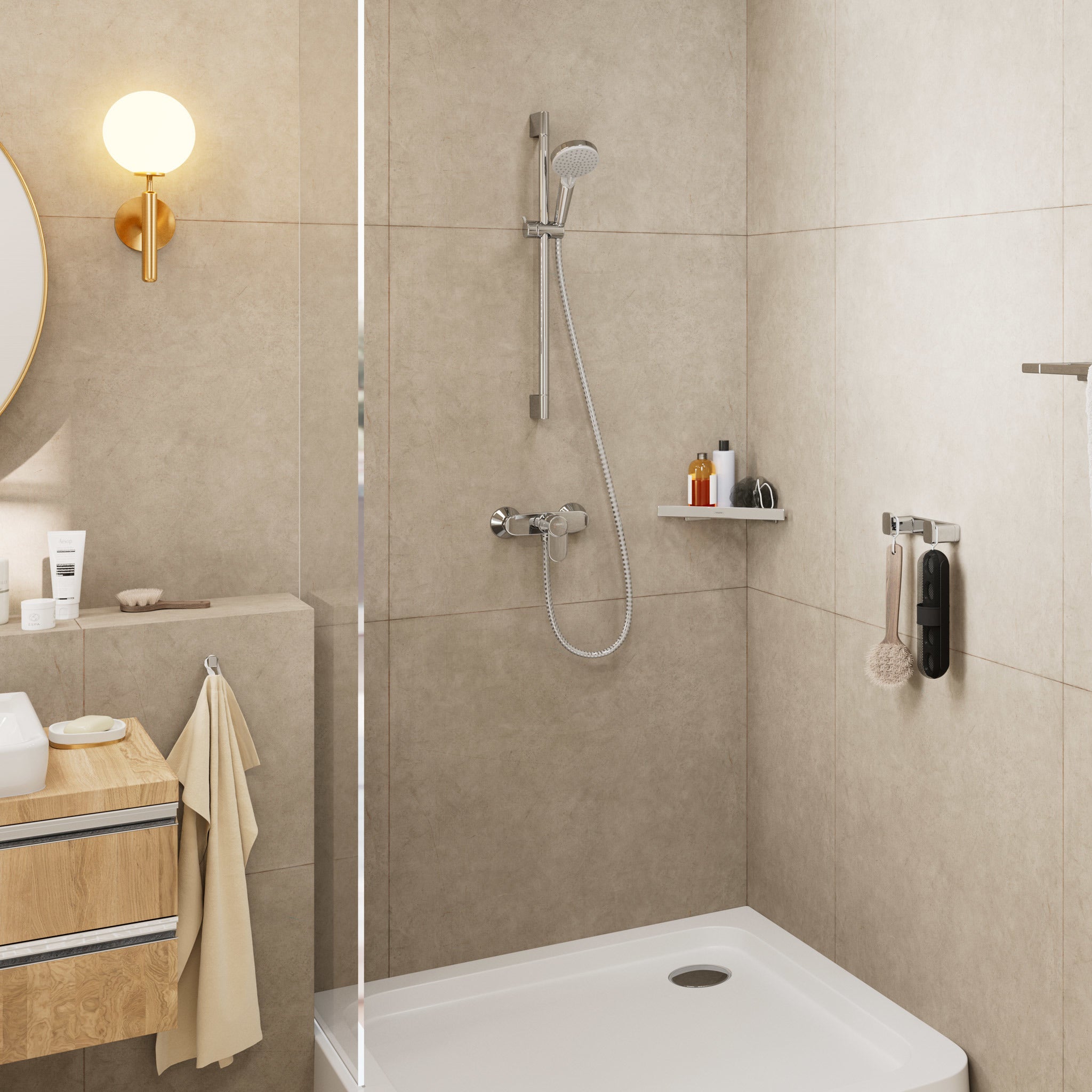 Hansgrohe Vernis Blend Vario 100 brusesæt (6 stk.)