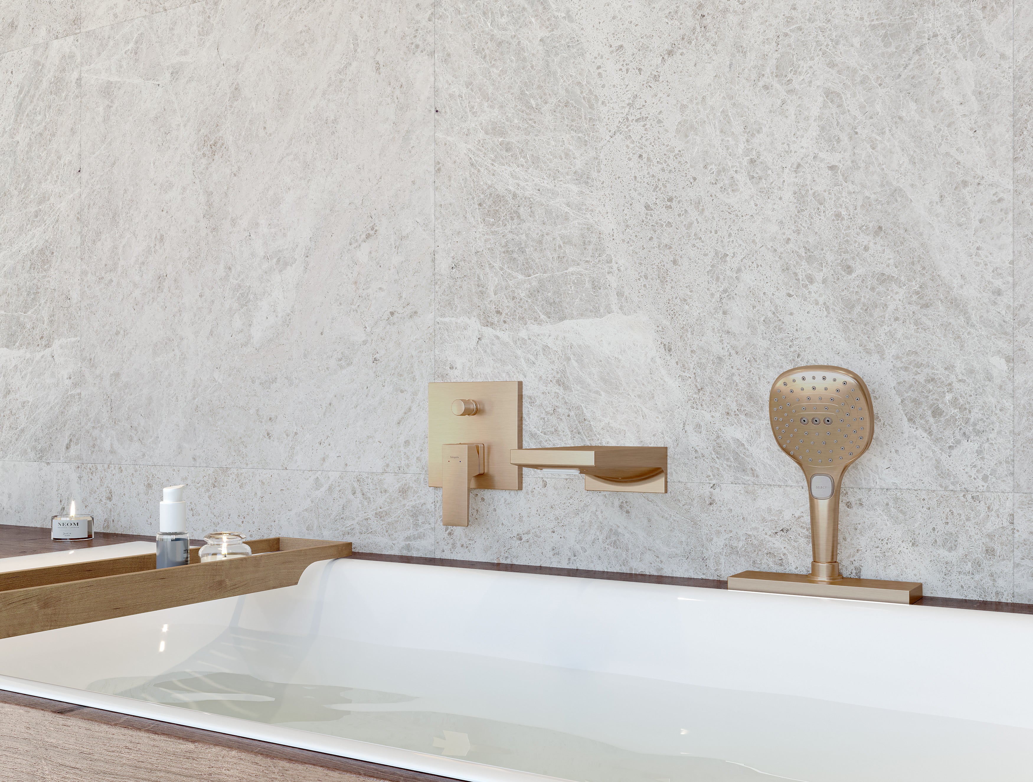 hansgrohe Raindance Select E 120 3jet håndbruser, børstet bronze