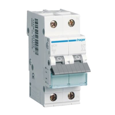 Automatsikring 1P+N C 10A 6kA 2M MCN510E