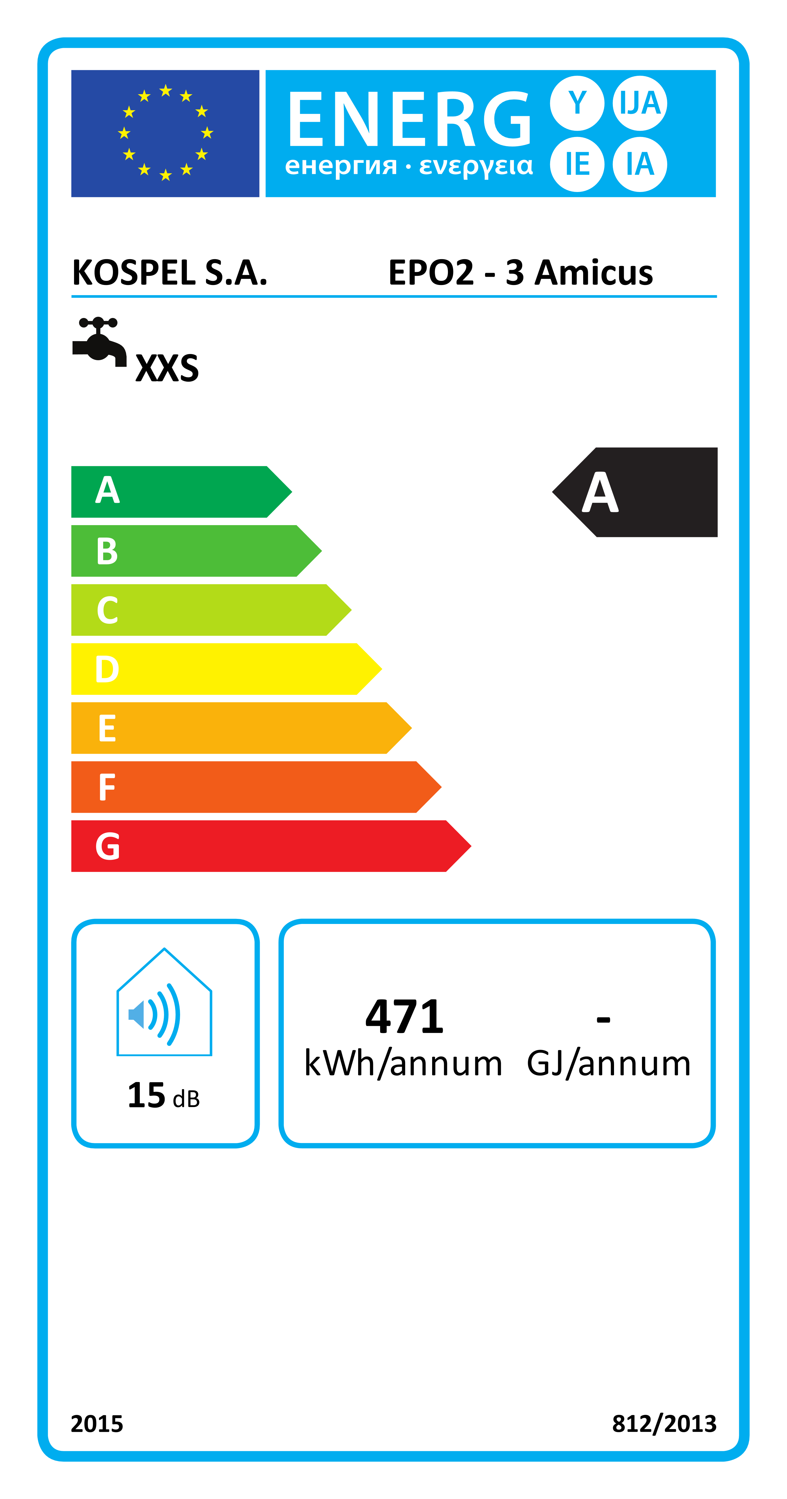 Elektrisk gennemstrømningsvandvarmer lille model 3,5 kW