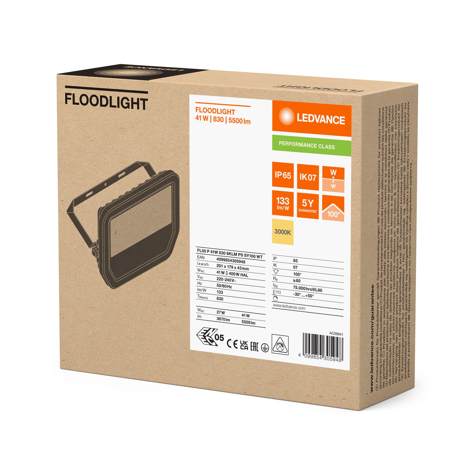 FLOOD PFM 41W/830 HVID