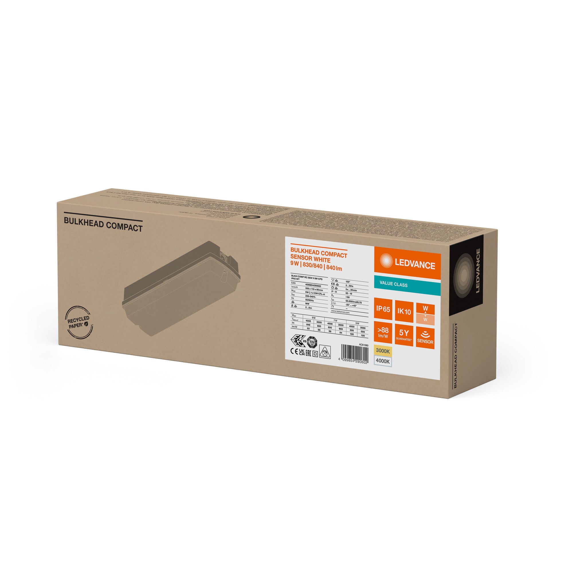 BULKHEAD COMPACT MS SEN 8W/830+840 HV