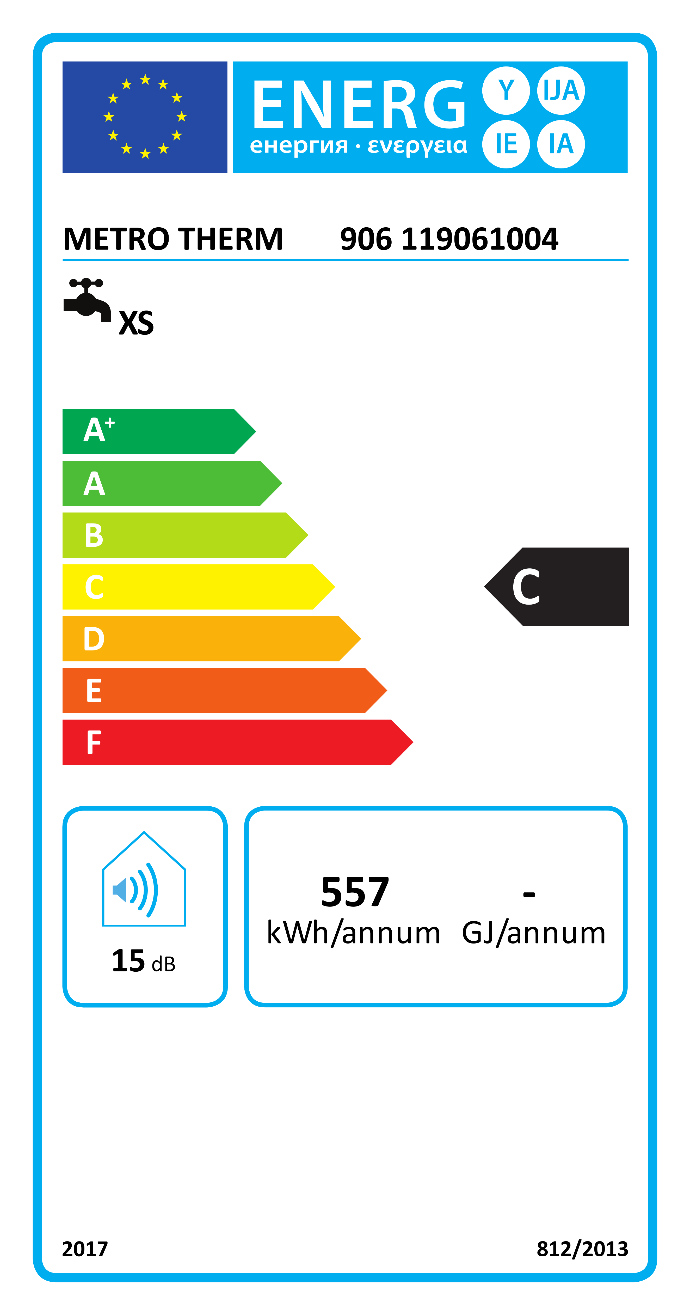 VANDVARMER EL 15L 3,6KW/400V OP