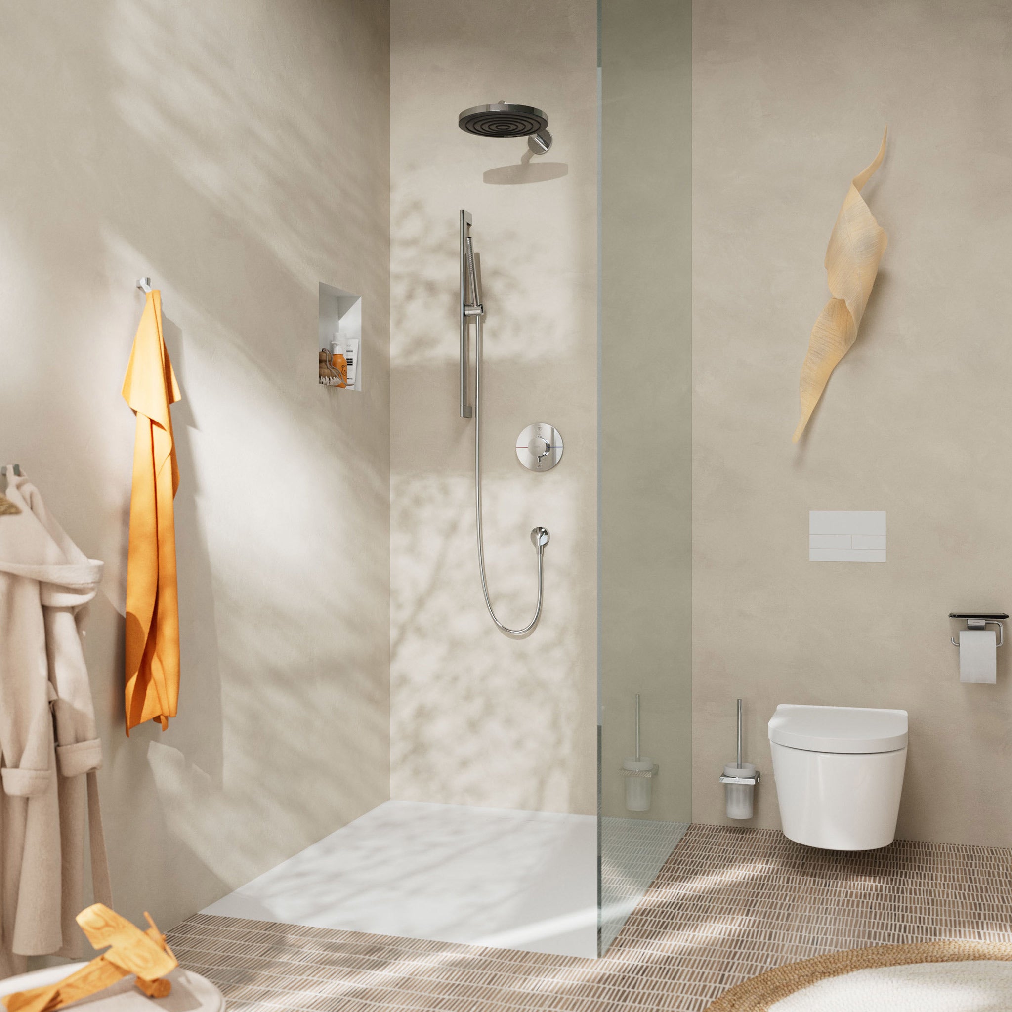 Hansgrohe Unica'S Puro brusestang 65 m/Isiflex, krom