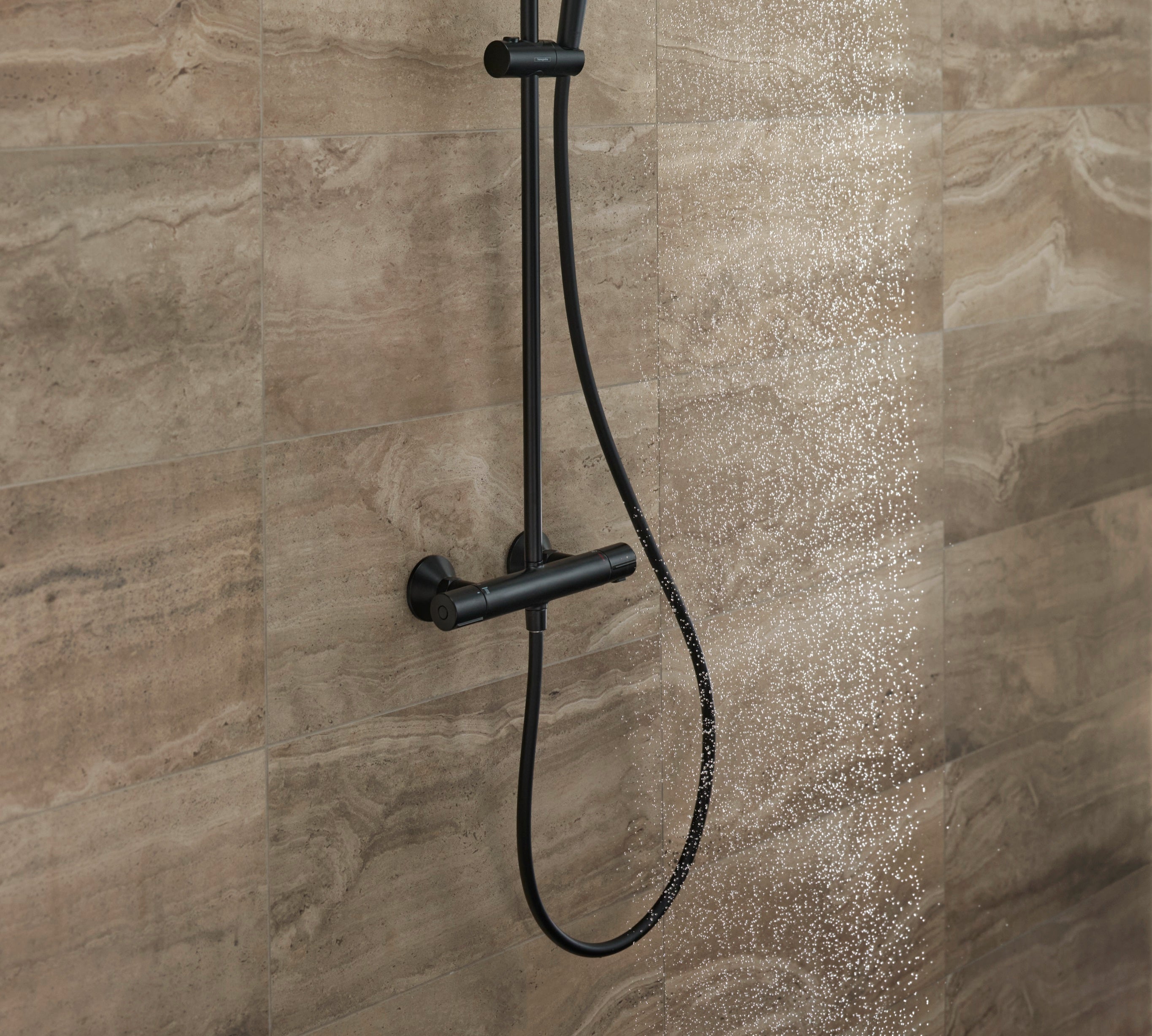 Hansgrohe Isiflex'B bruserslange 1600 mm, mat sort
