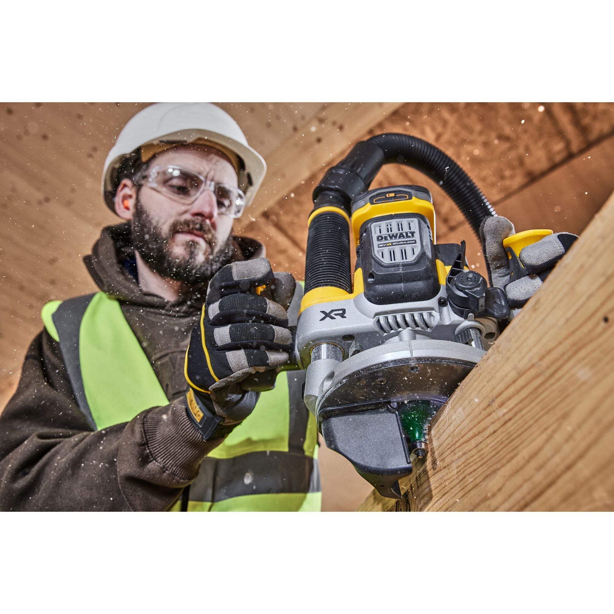DEWALT 18V XR overfræser DCW620NT-XJ, 8 mm/12 mm