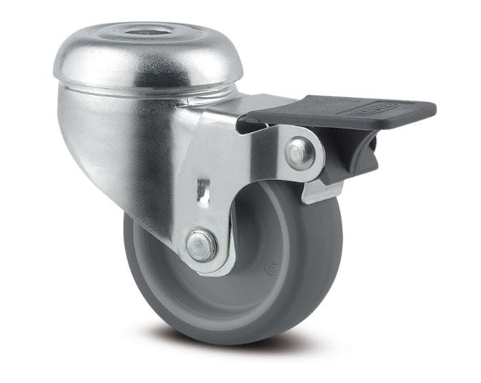 HJUL 50MM DREJ M/BR BOLT 50KG 2475PJIP30