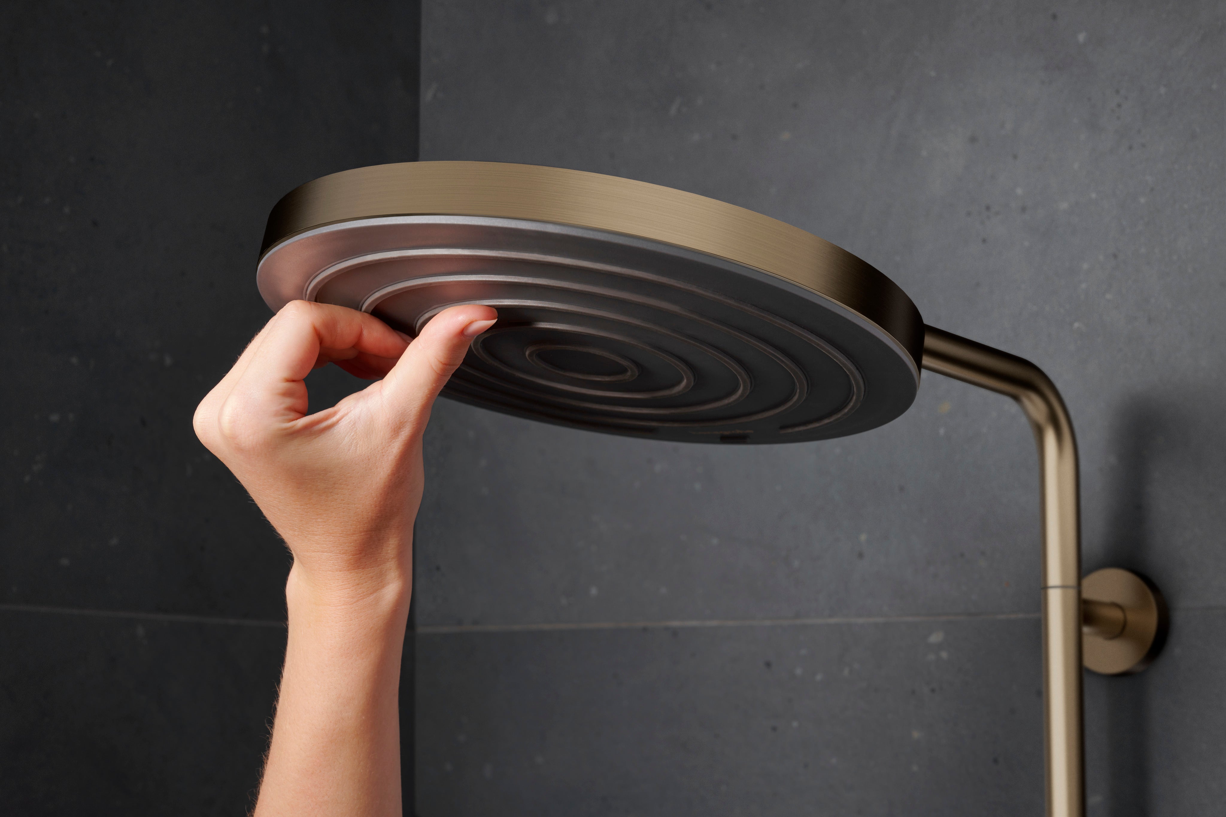 Hansgrohe Pulsify S Puro showerpipe EcoSmart m håndb, børstet b