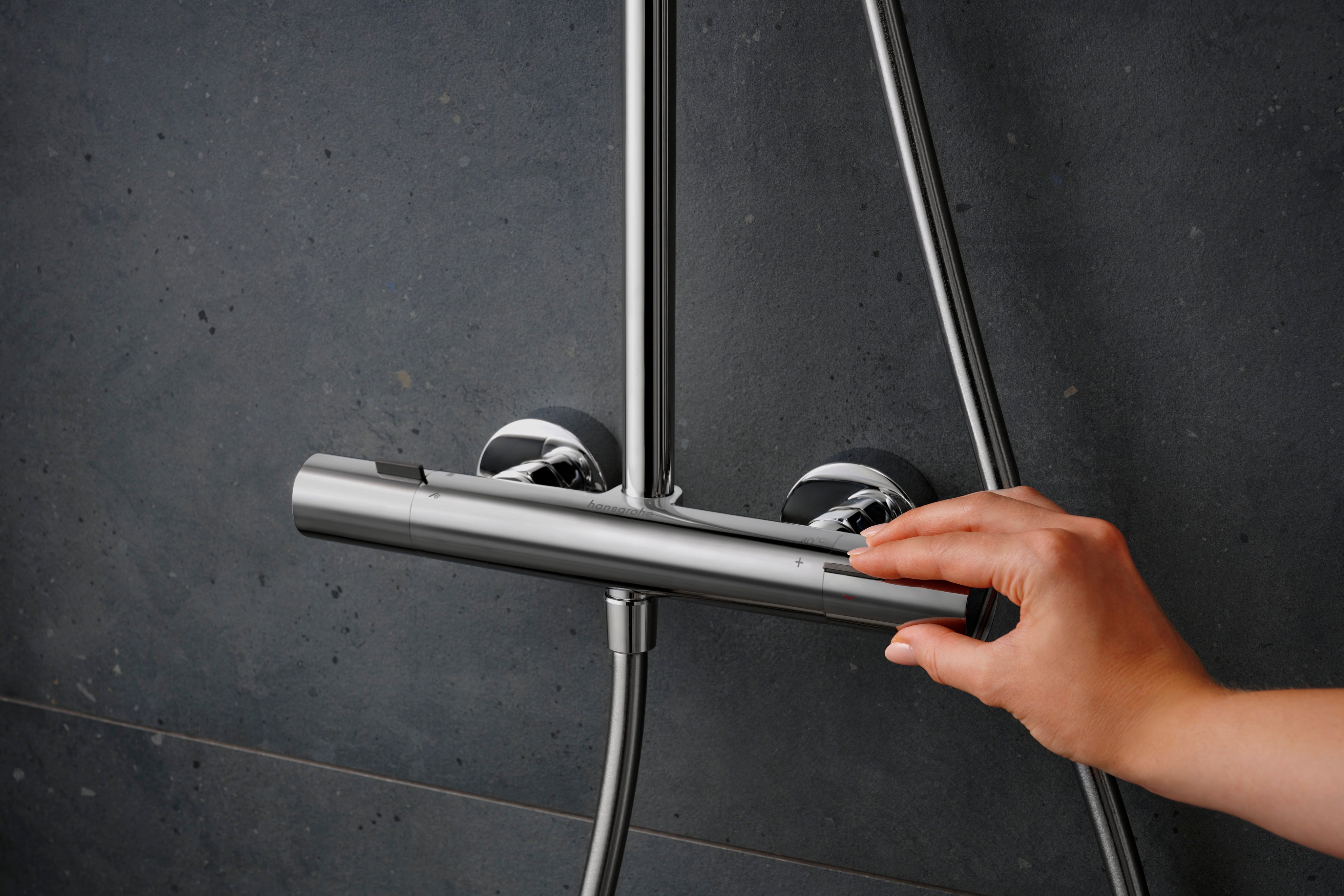 Hansgrohe Pulsify S Puro showerpipe 260 1jet EcoSmart, krom