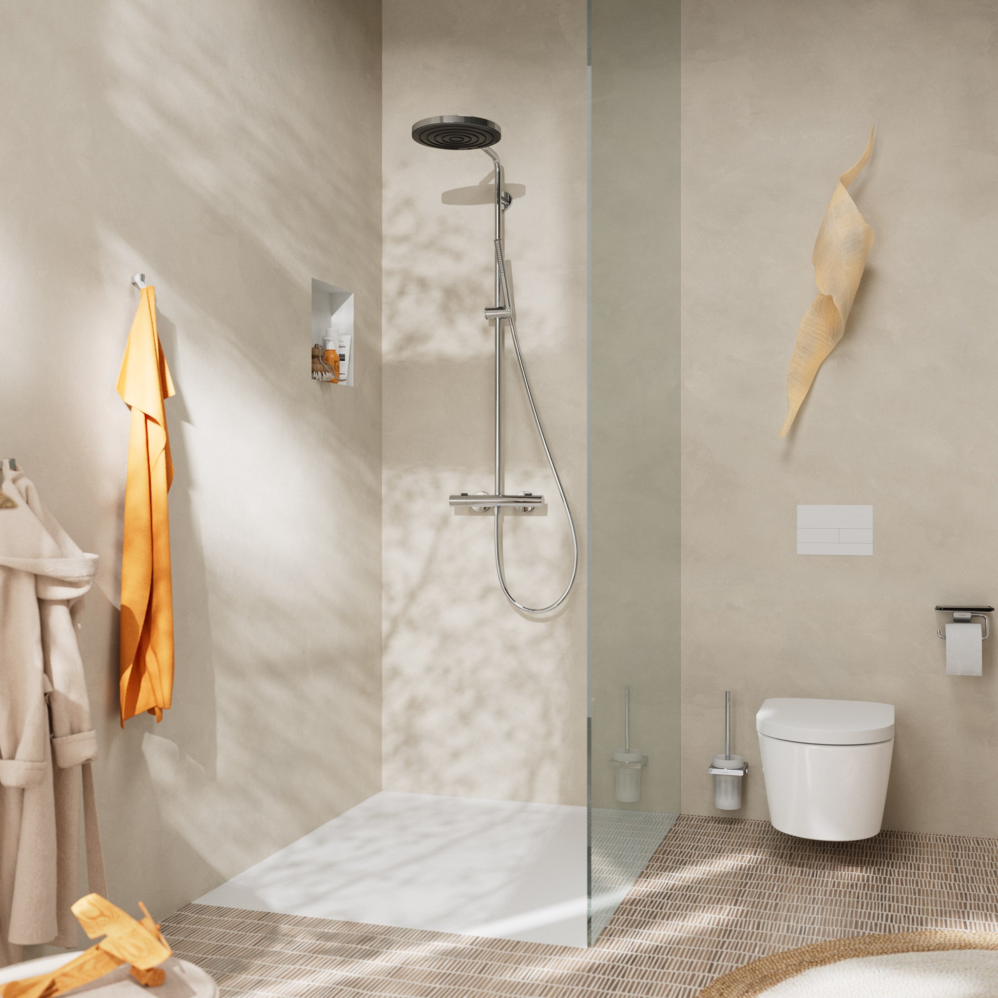 Hansgrohe Pulsify S Puro showerpipe 260 1jet EcoSmart, krom