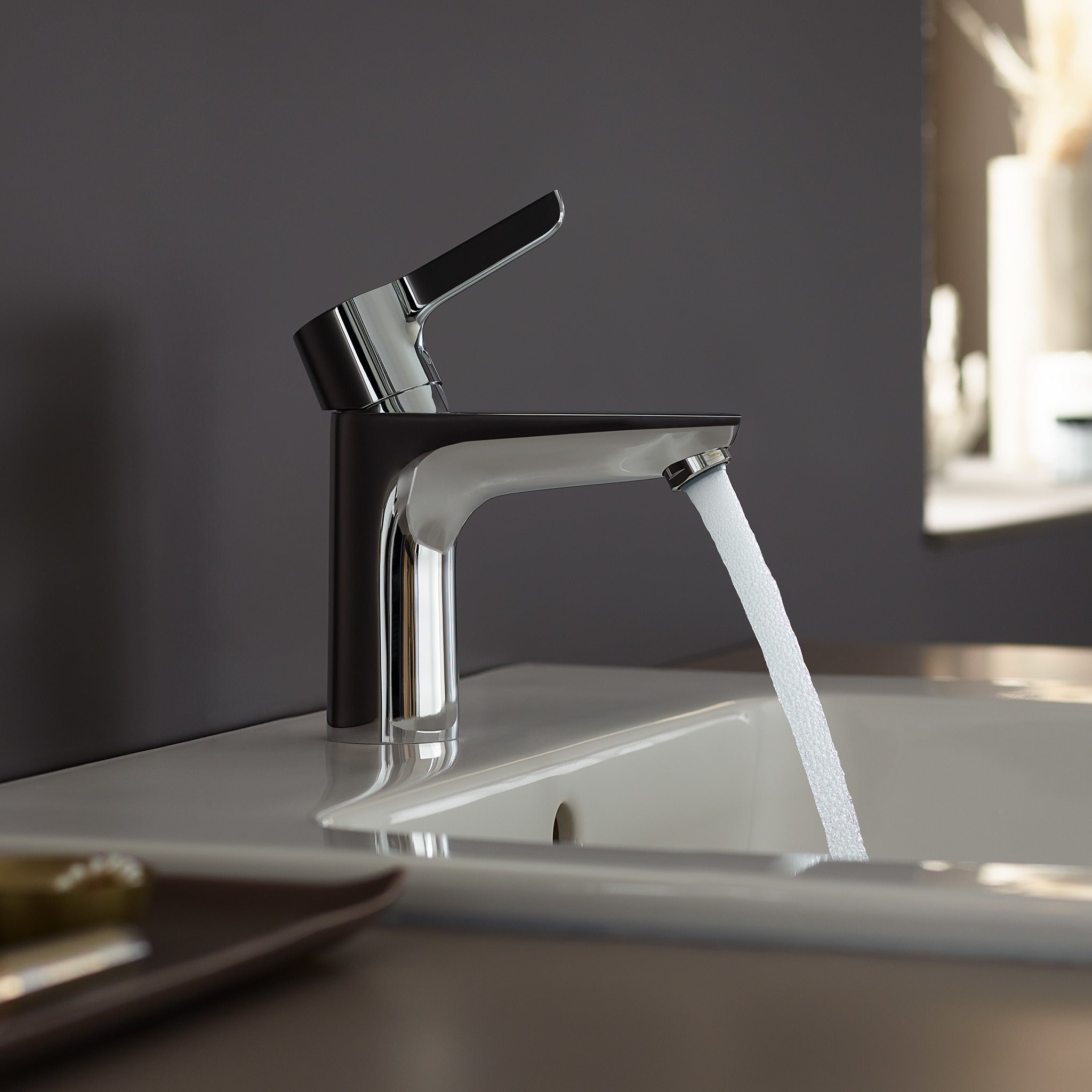 Hansgrohe Waterforms L håndvaskarmatur CoolStart push-open BV, krom