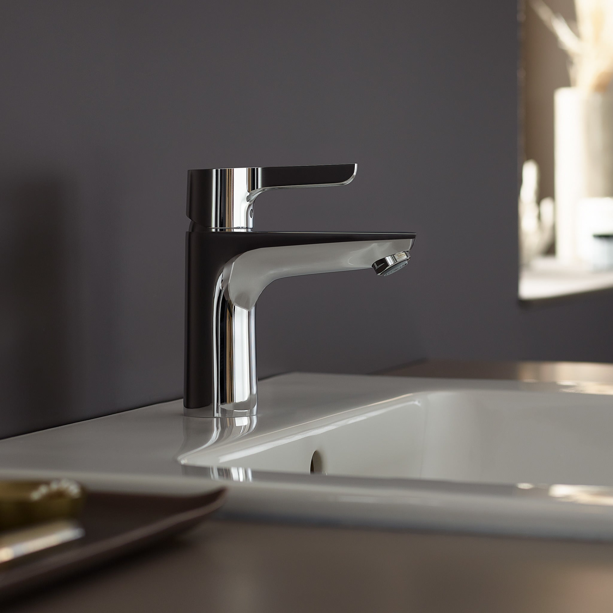 Hansgrohe Waterforms L håndvaskarmatur CoolStart push-open BV, krom