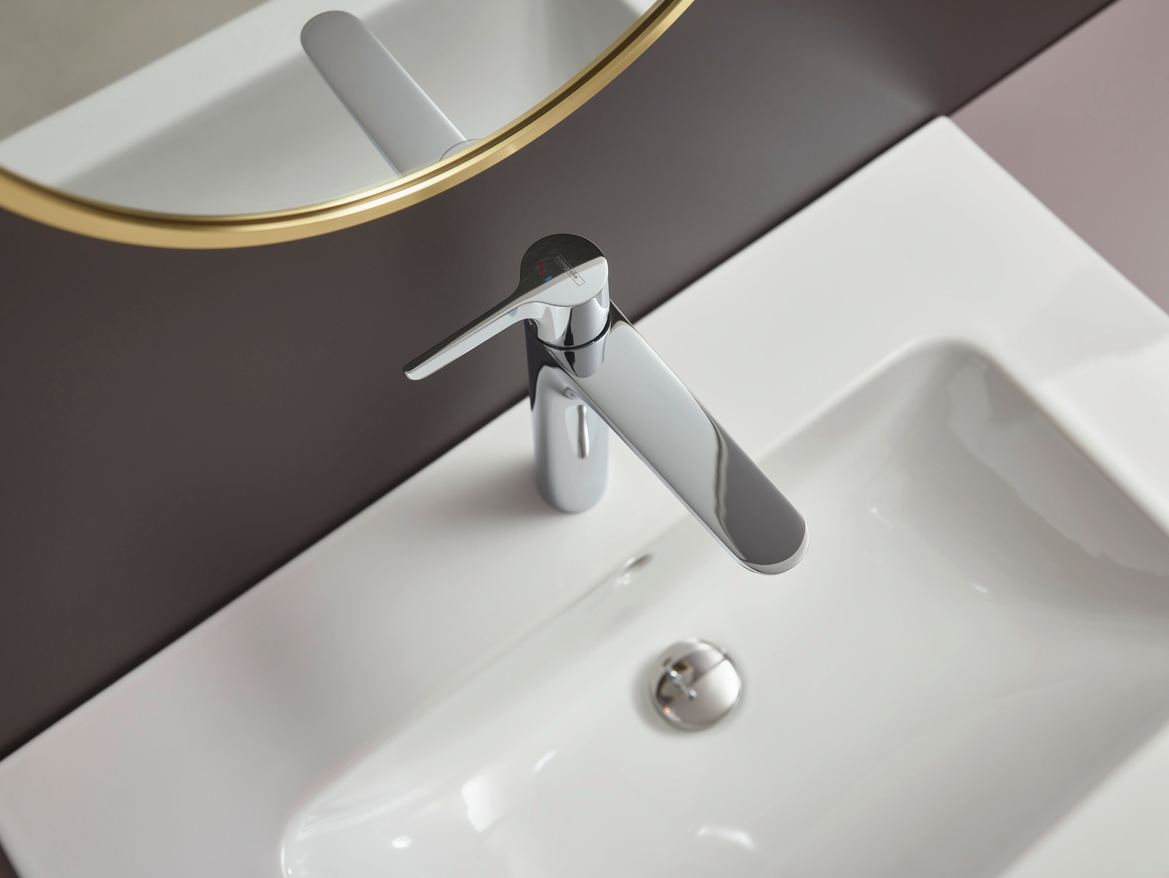 Hansgrohe Waterforms XL håndvaskarmatur CoolStart push-open BV, krom