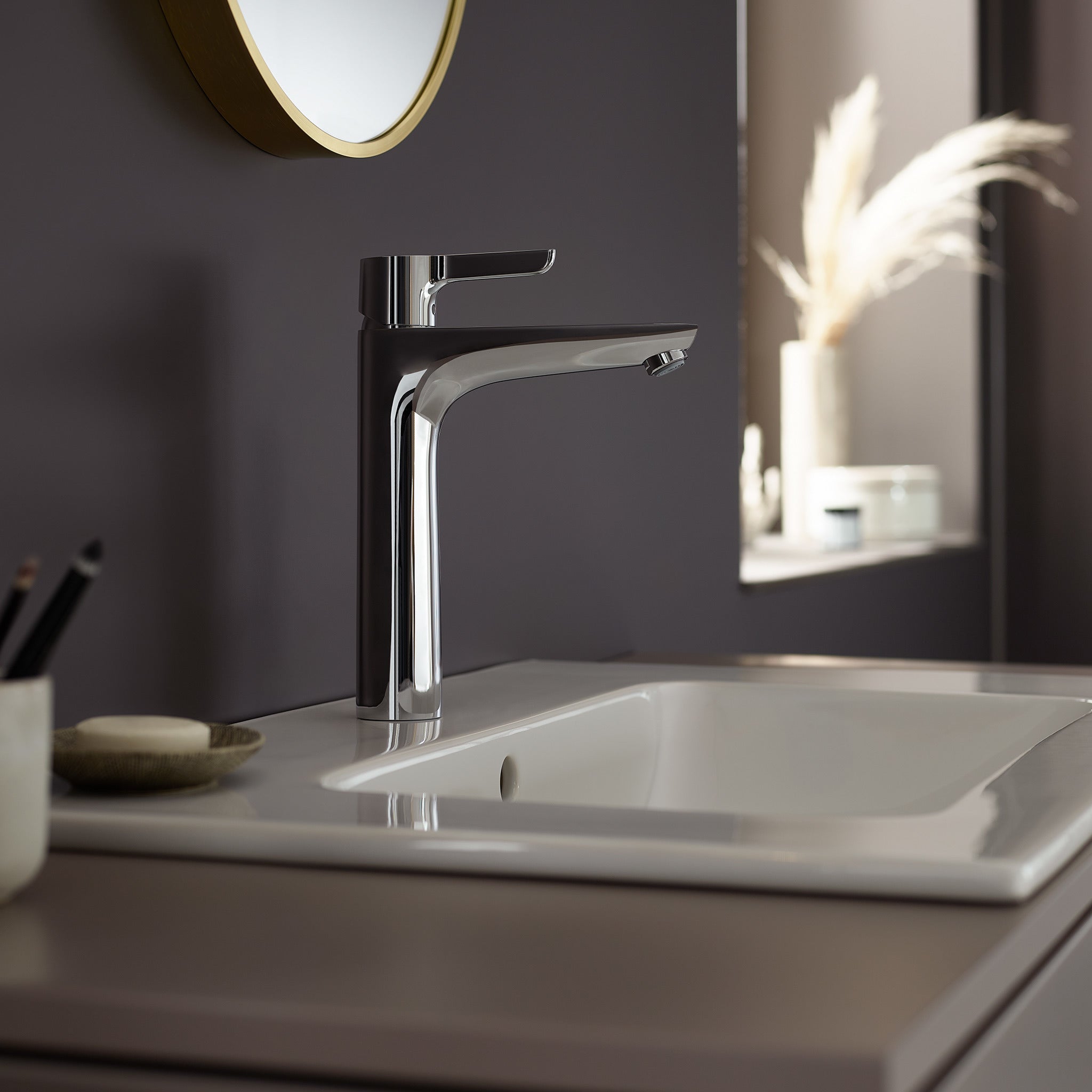 Hansgrohe Waterforms XL håndvaskarmatur CoolStart push-open BV, krom