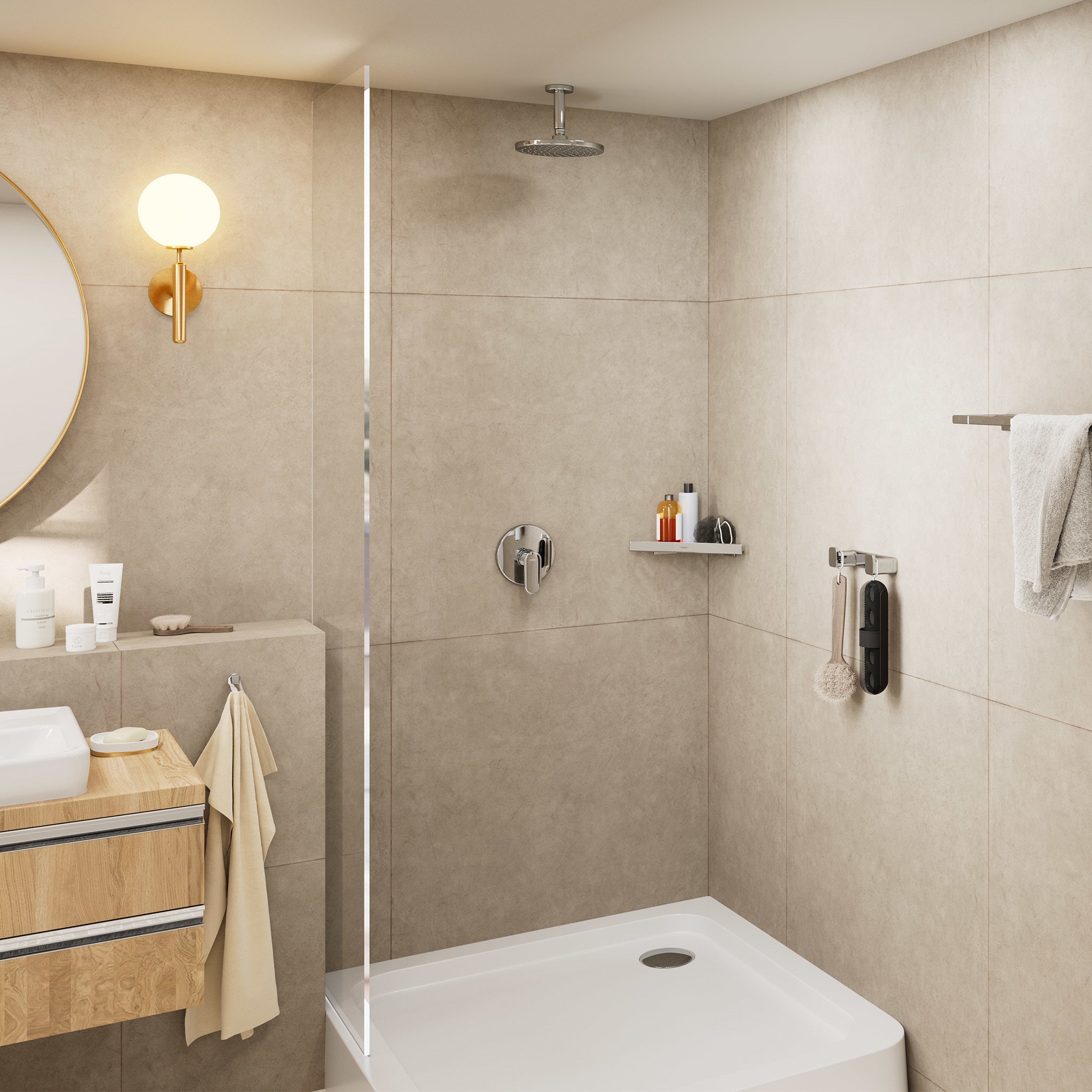 HANSGROHE Vernis Blend loftbefæst. 100mm krom