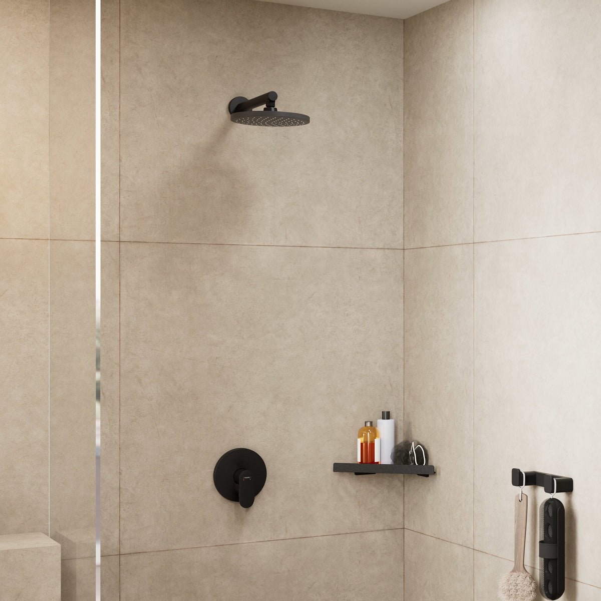 HANSGROHE Vernis Blend bruserarm 240mm mat sort