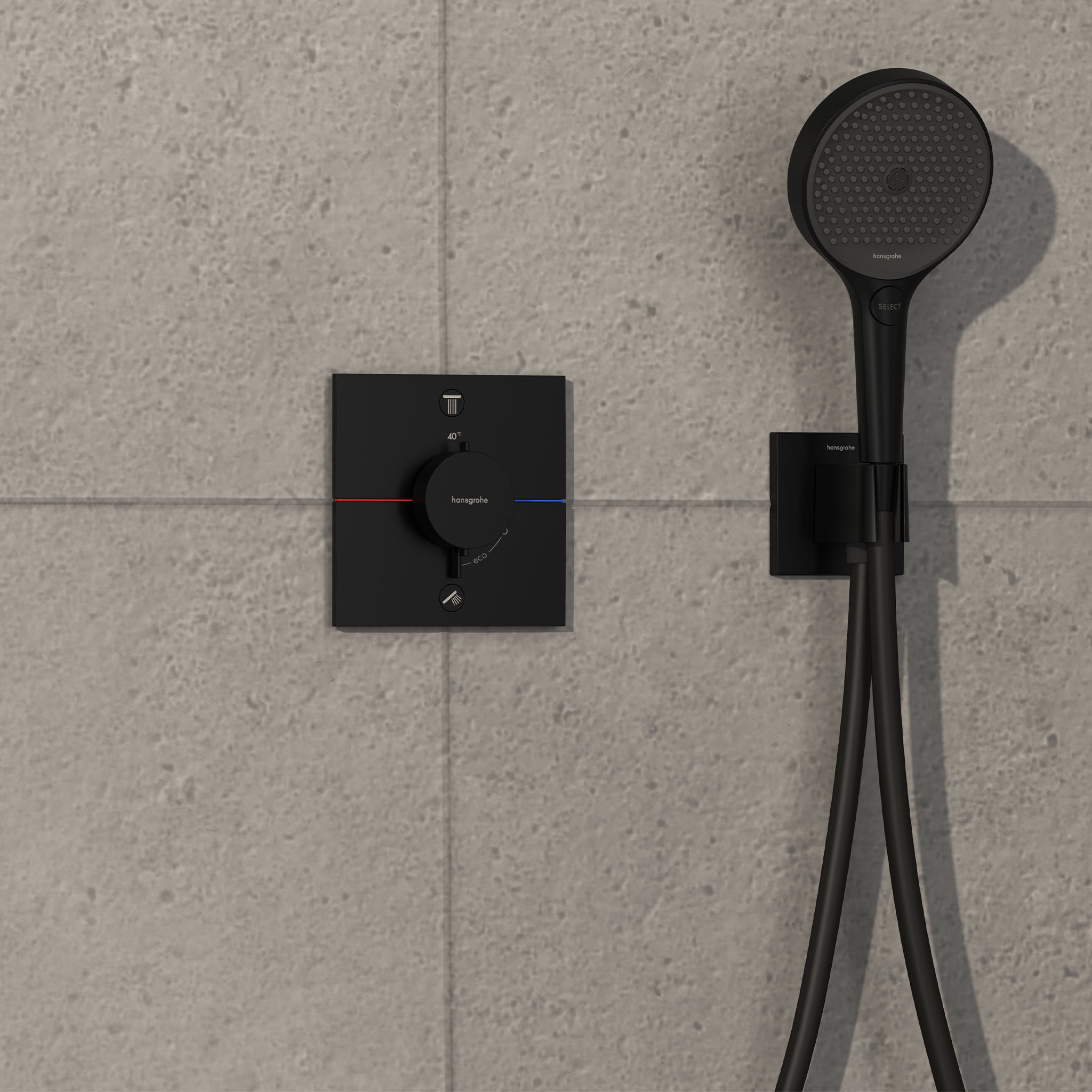 HANSGROHE ShowerSelect Comfort termostatbatteri 155x155mm indb 2
