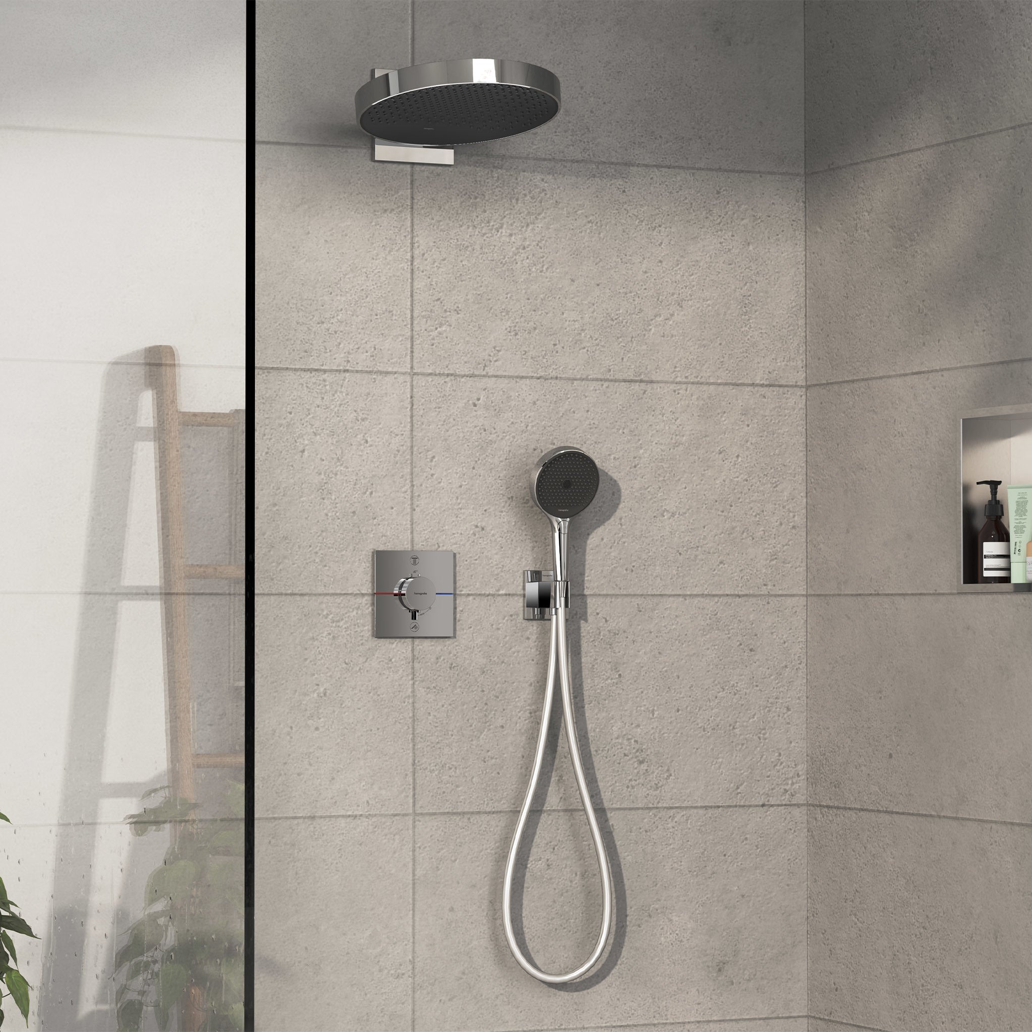 HANSGROHE ShowerSelect Comfort termostatbatteri 155x155mm indb 2