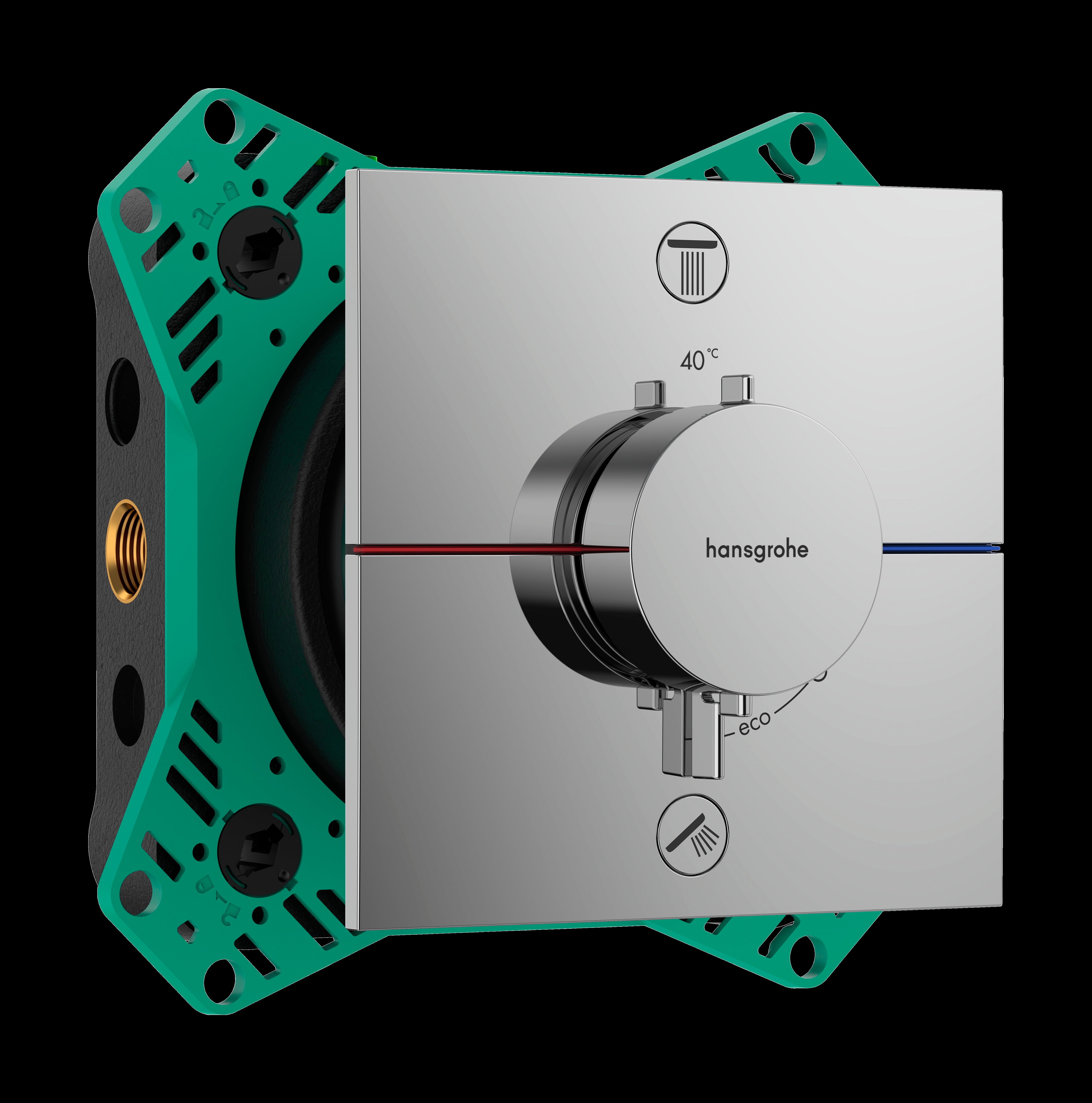 HANSGROHE ShowerSelect Comfort termostatbatteri 155x155mm indb 2