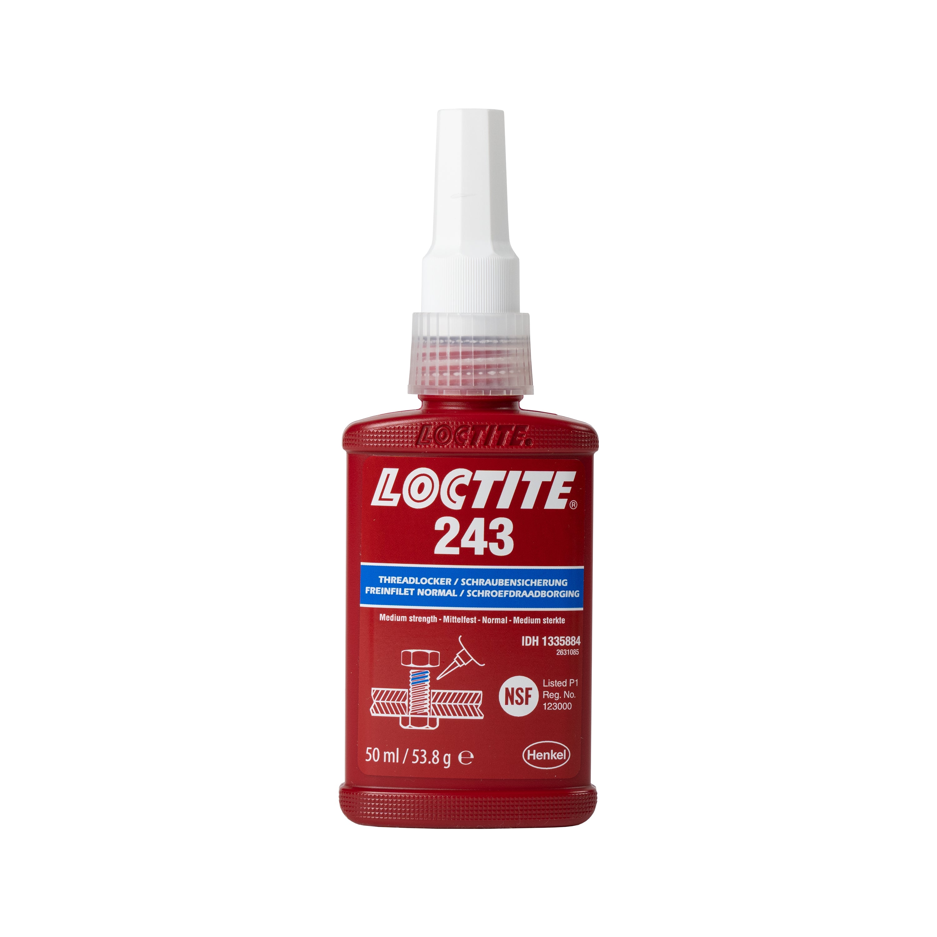 LOCTITE gevindsikring 243, medium styrke, 50 ml